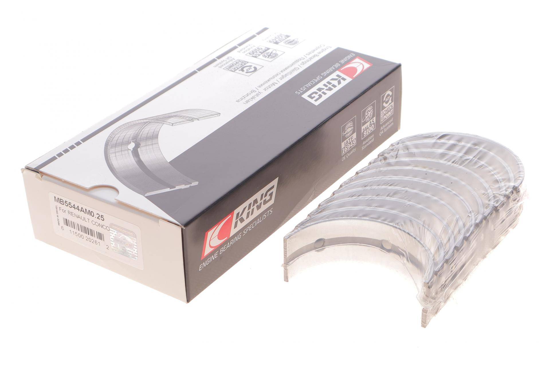 Вкладиші корінні Renault Master/Trafic -98 (+0.25)