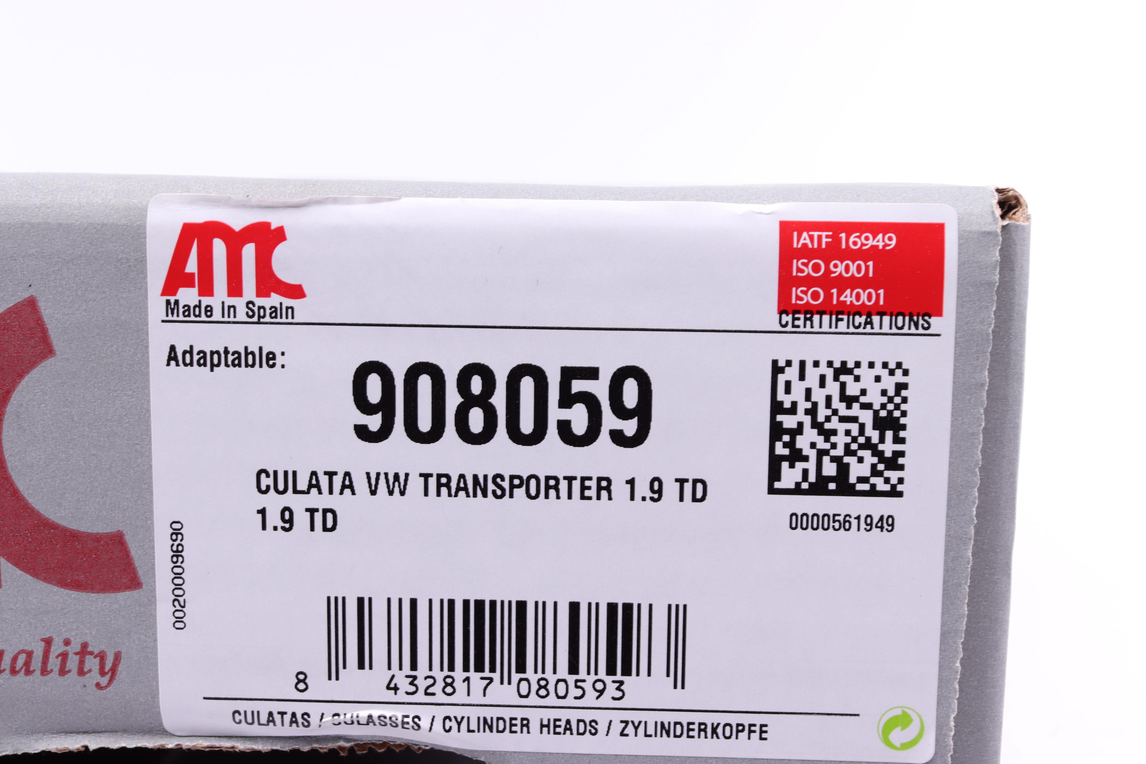 Головка блоку циліндрів VW T4 1.9 TD 92-03