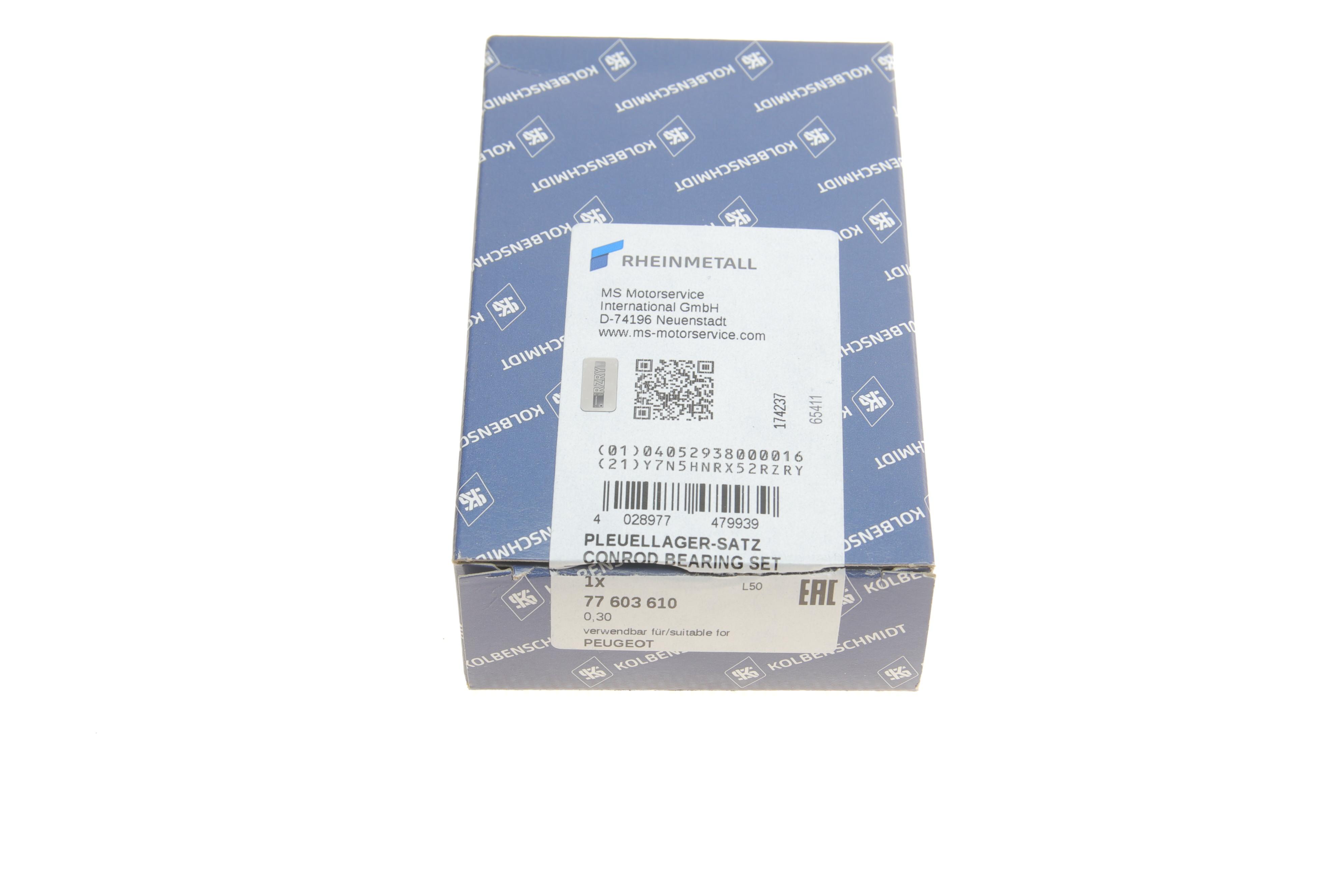 Вкладиші шатунні Citroen Jumpy/Peugeot Expert 2.0 92- (+0.25)