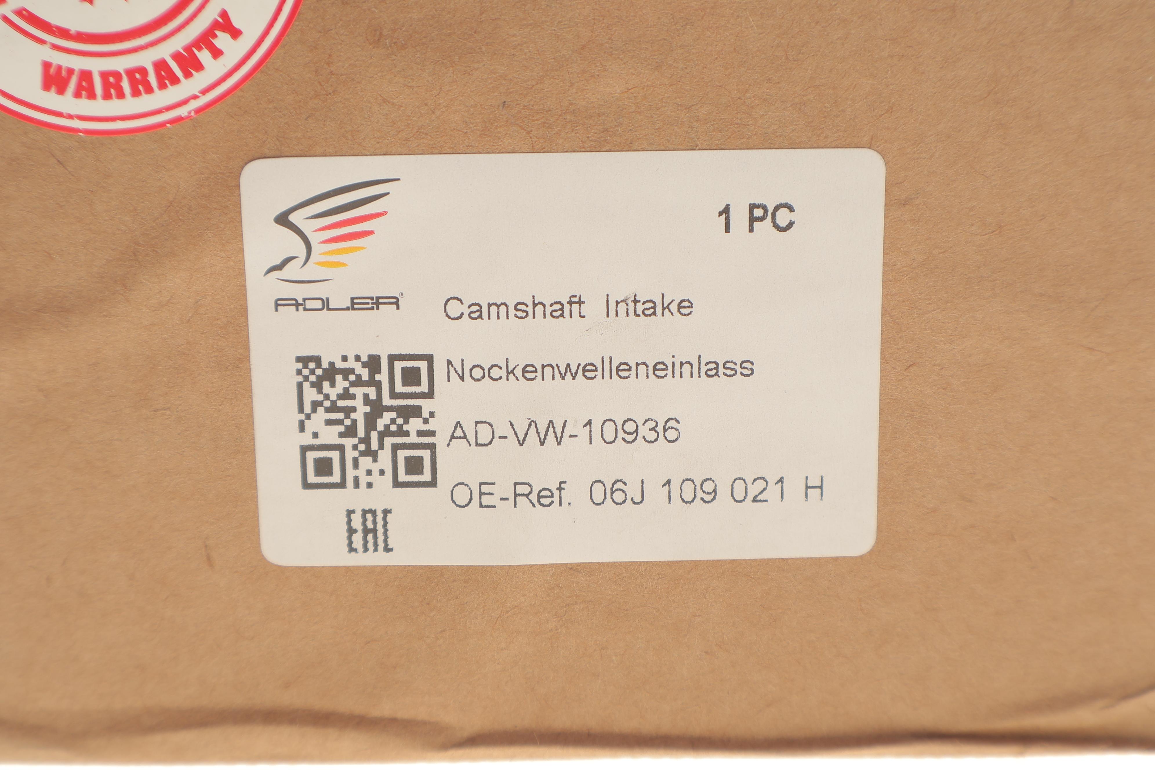 Розподільний вал VW T5/T6 2.0 TSI 11-19 (впуск) (OE VAG)