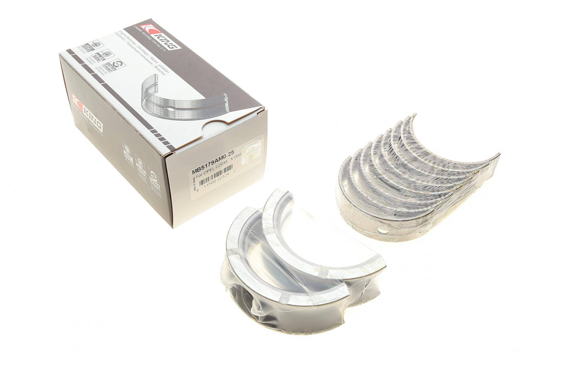 Вкладиші корінні Opel Vectra 1.8-2.0i 95-03/Daewoo Nubira 2.0i 97- (+0.25)