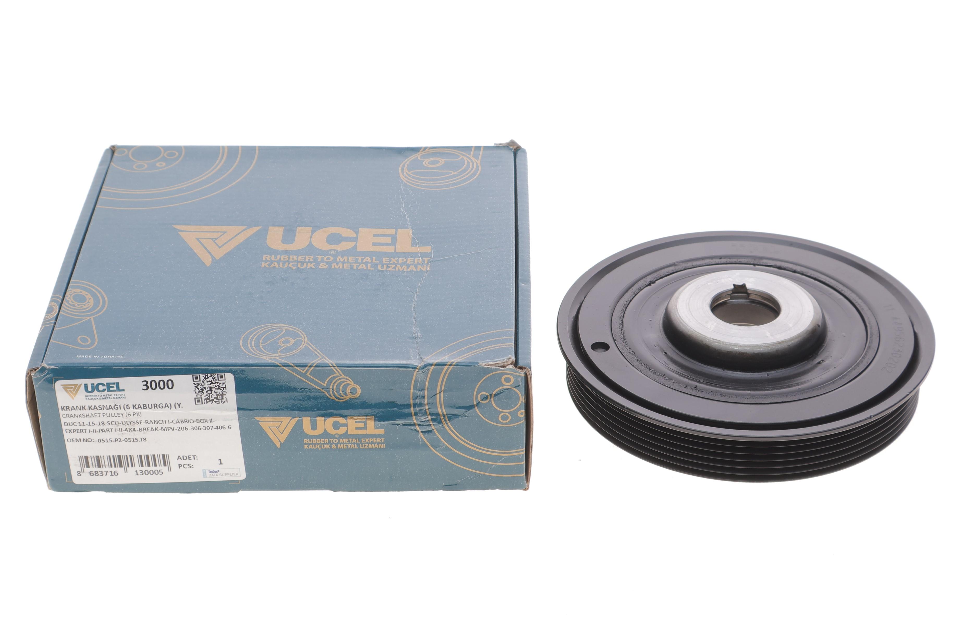 Шків колінвалу Citroen Berlingo/Jumpy/Peugeot Expert 1.9D/2.0HDI 98- (6PK)