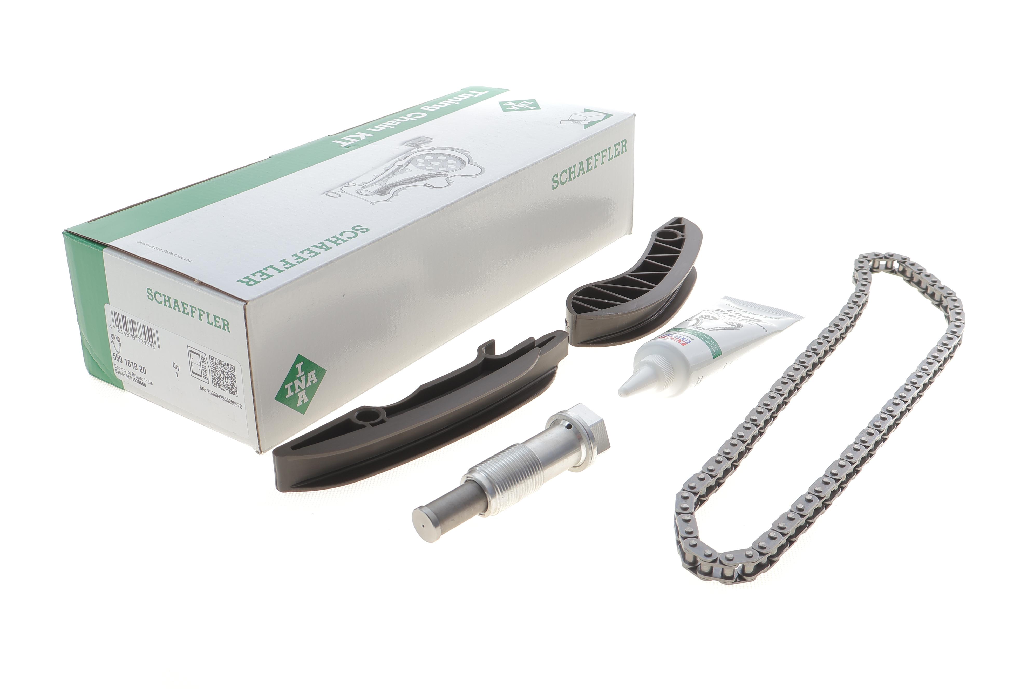 Комплект ланцюга ГРМ BMW 3 (F30)/4 (F32/F82)/5 (F10) 07-, N47 D20C (зверху), (ланцюг INA)