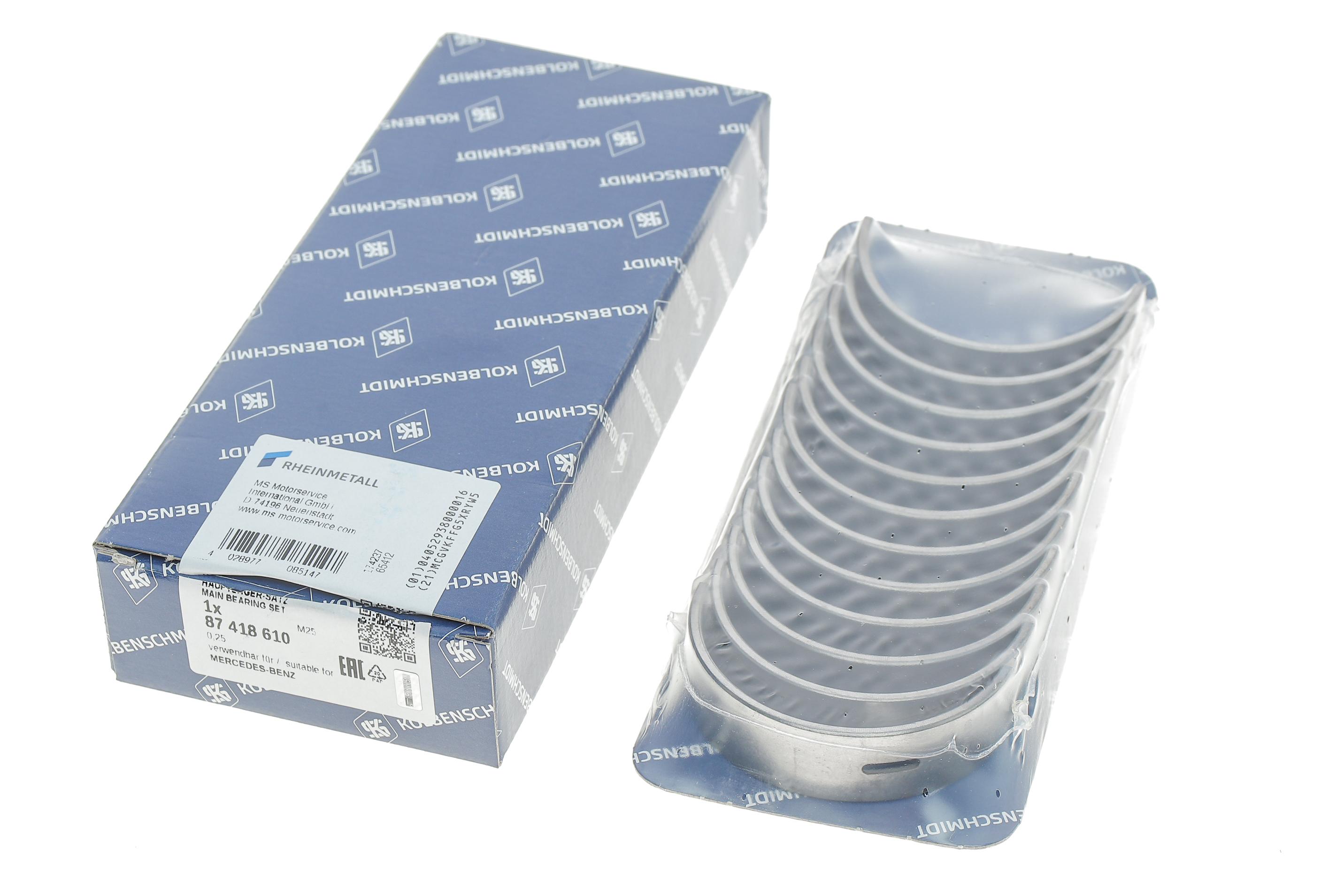 Вкладиші корінні MB Sprinter/MB310 OM602 2.9TDI (+0.25)