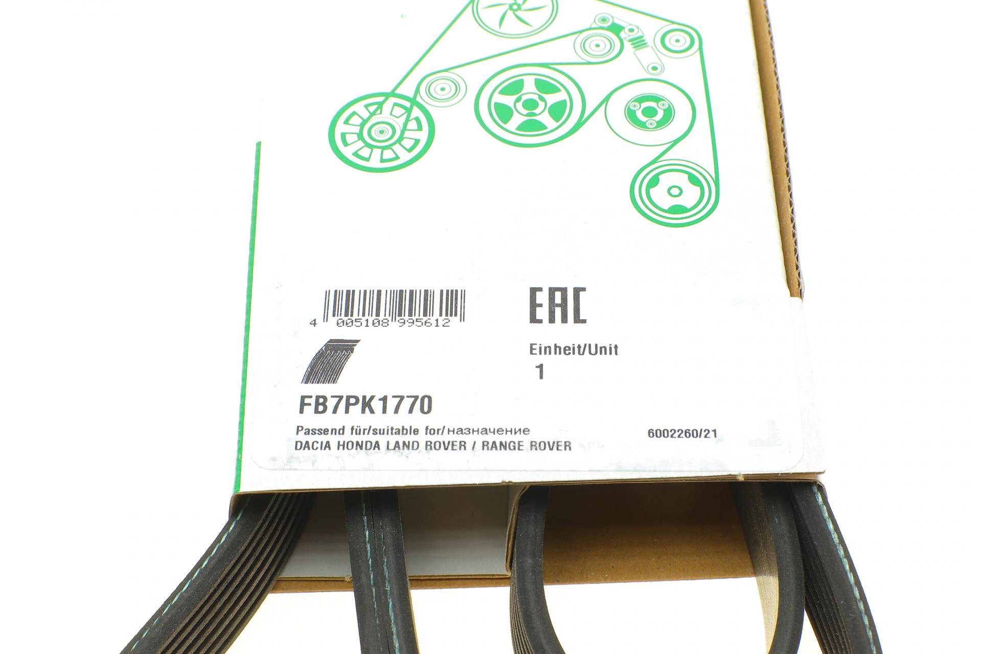 Ремінь генератора Renault Espace IV 2.2dCi 02-/ Land Rover Discovery II 4.0 V8 4x4 98-