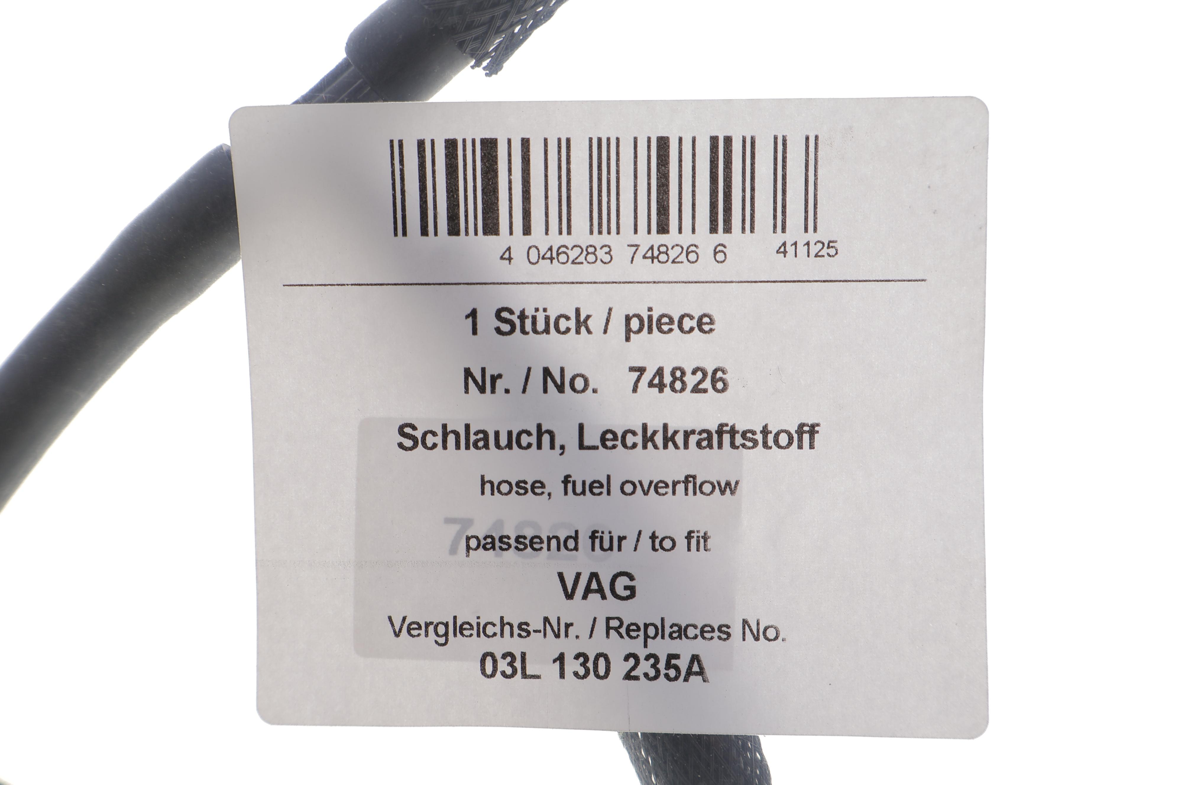 Шланг зливний VW Caddy III 1.6TDI 10-