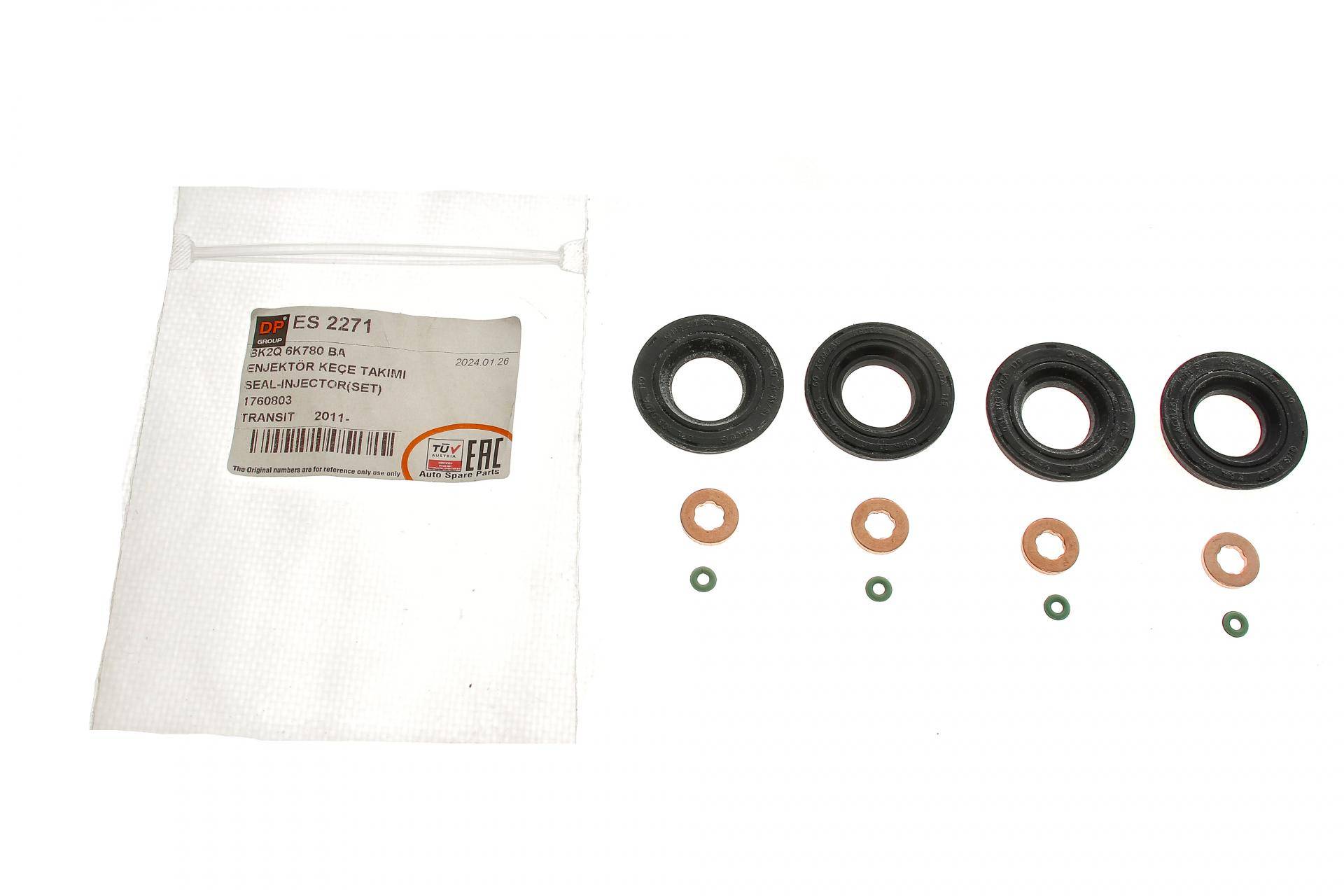 Сальник форсунки Ford Transit 2.2TDCI/VW Caddy 1.6TDI 10- (к-кт)(36mm)