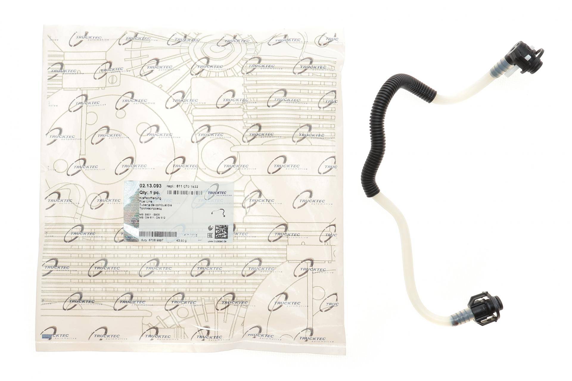 Трубка паливна MB OM611-612 2.2CDI (ПНВТ - ПНВТ)