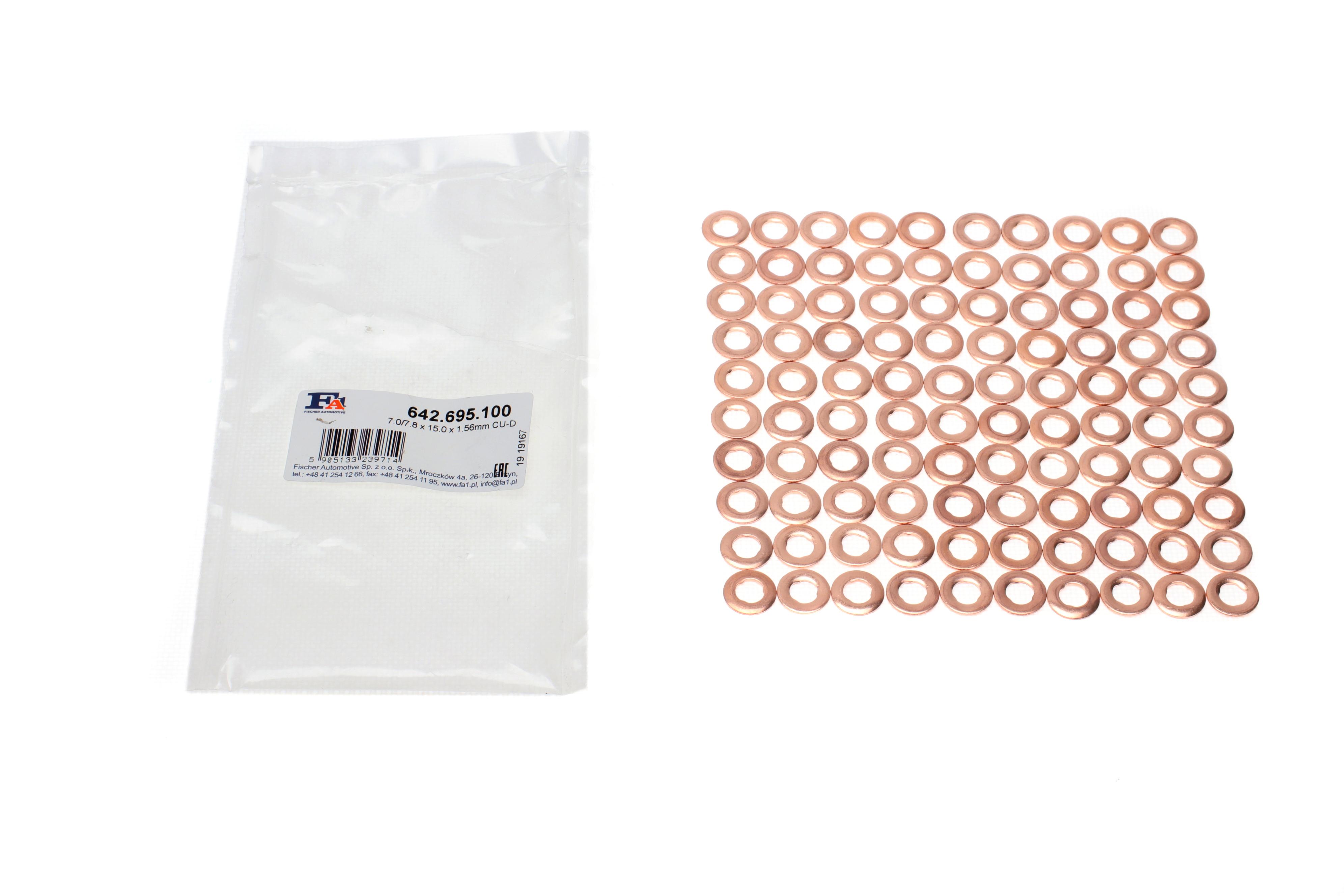 Шайба під форсунку MB Sprinter/Vito CDI (7/7.8x15x1.56) ((к-кт 100шт))