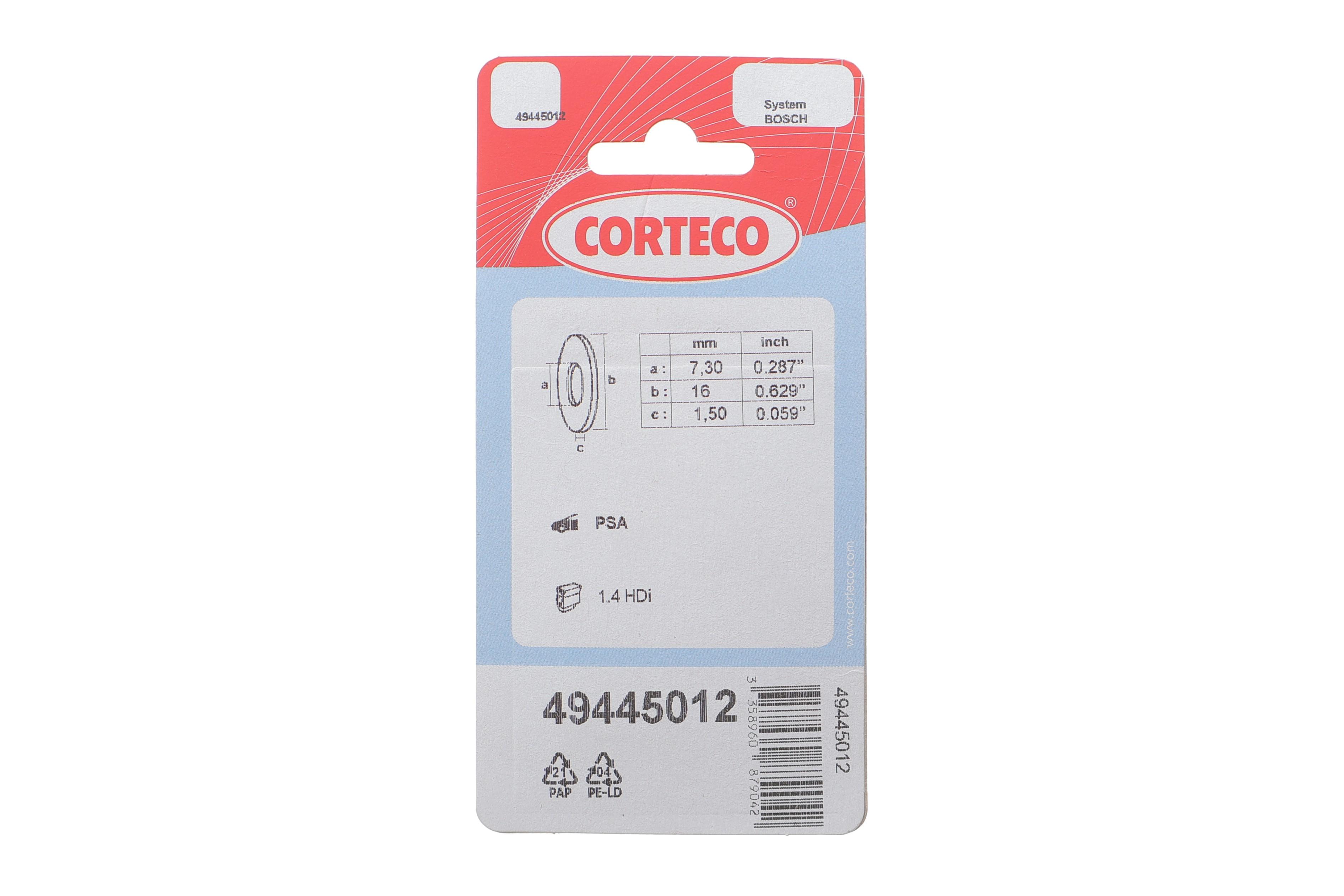 Ремкомплект форсунки Citroen C1/C2/C3/Peugeot 107 1.4 HDi 03-