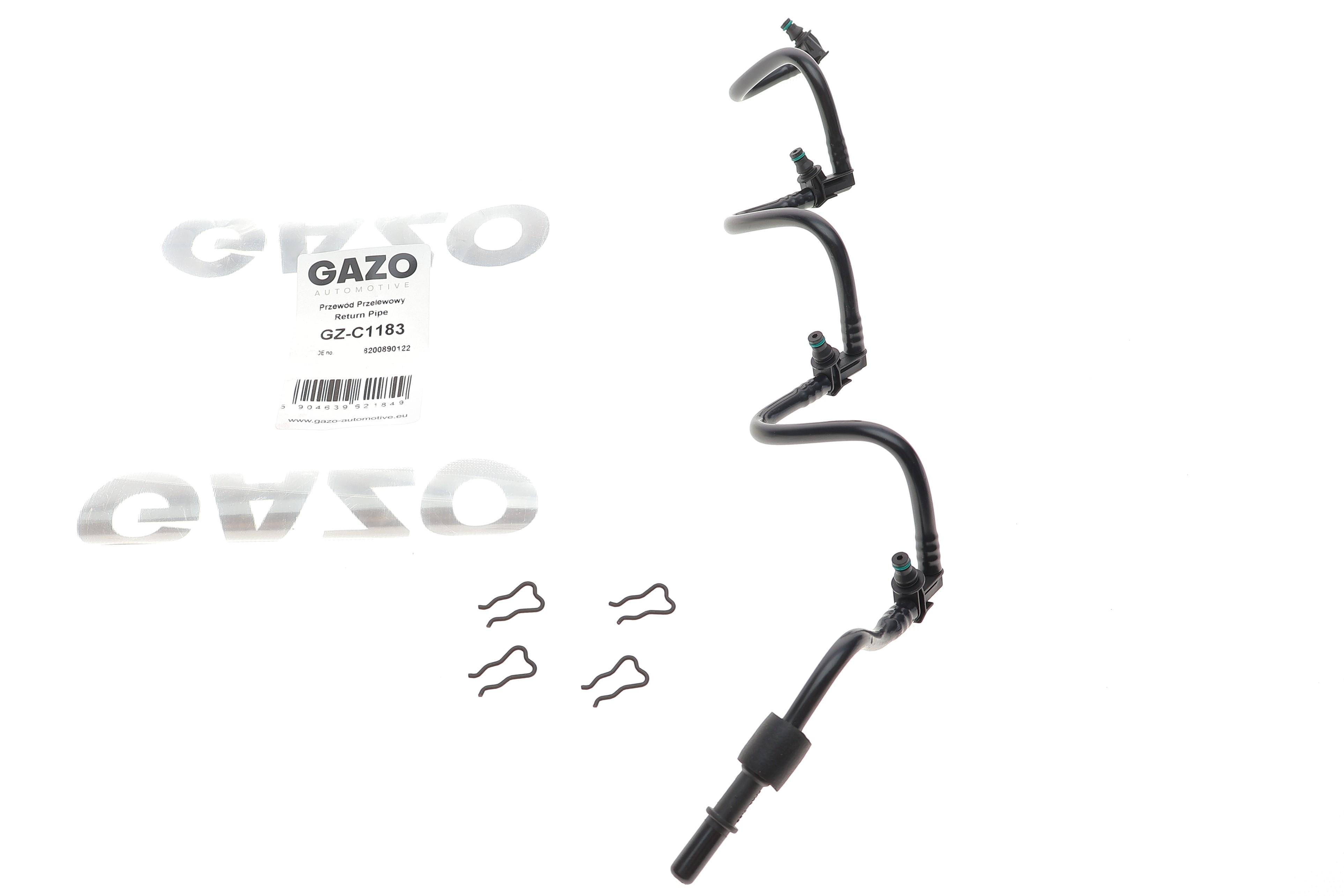 Шланг зливний Renault Trafic II/Master III 2.0 dCi/2.3dCi 10- (к-кт)