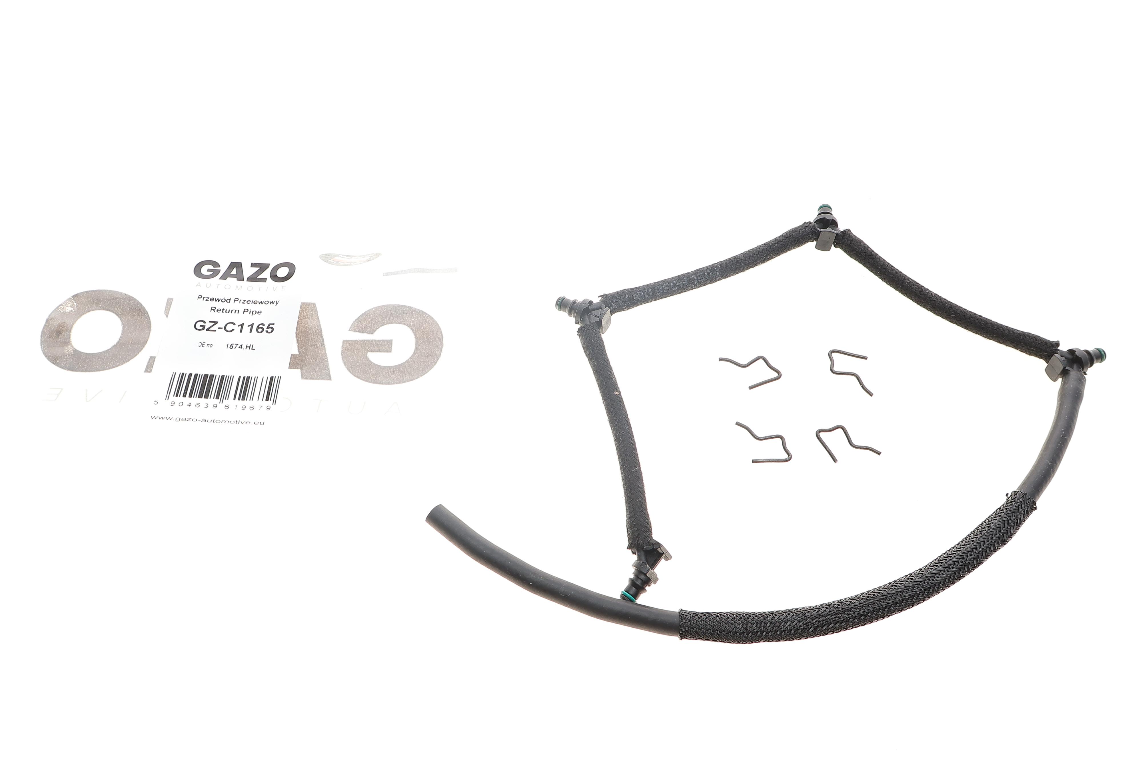 Шланг зливний Citroen Jumpy/Peugeot Expert 2.0 HDi 07- (к-кт)