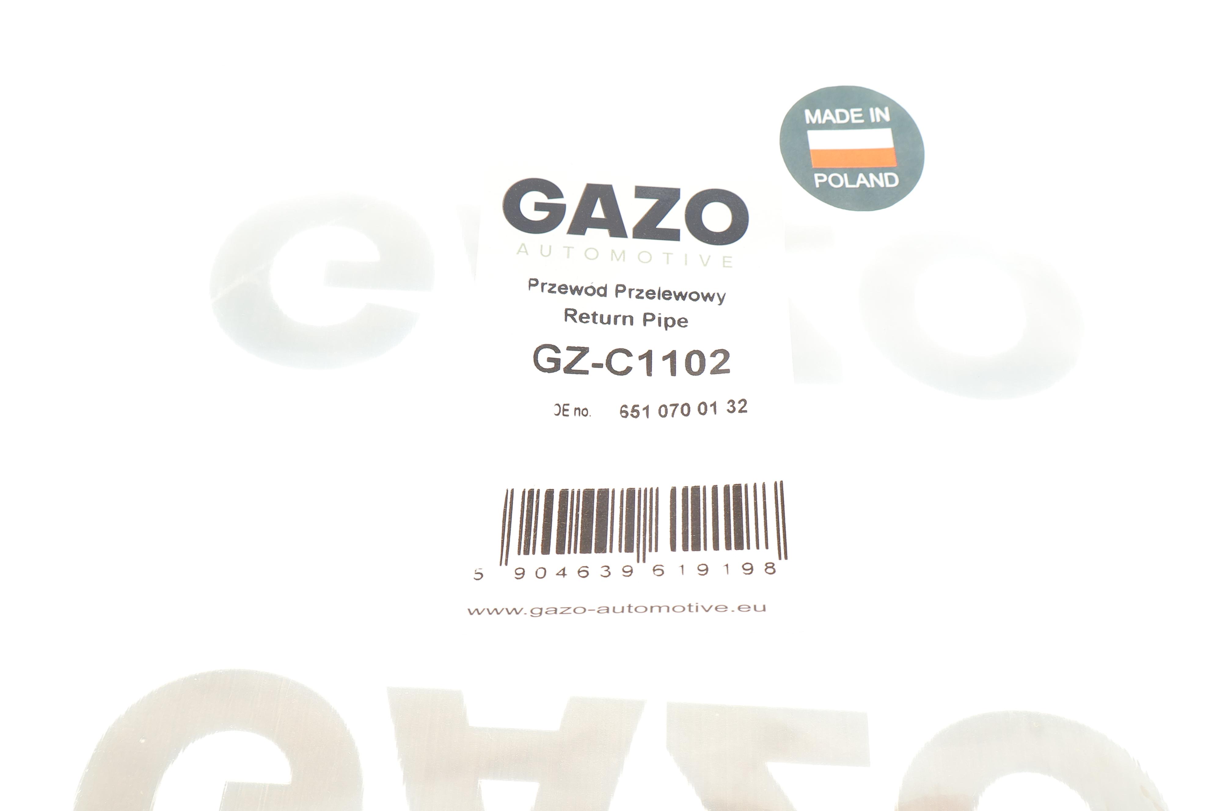 Шланг зливний MB Sprinter 2.2CDI OM651 06- (к-кт)