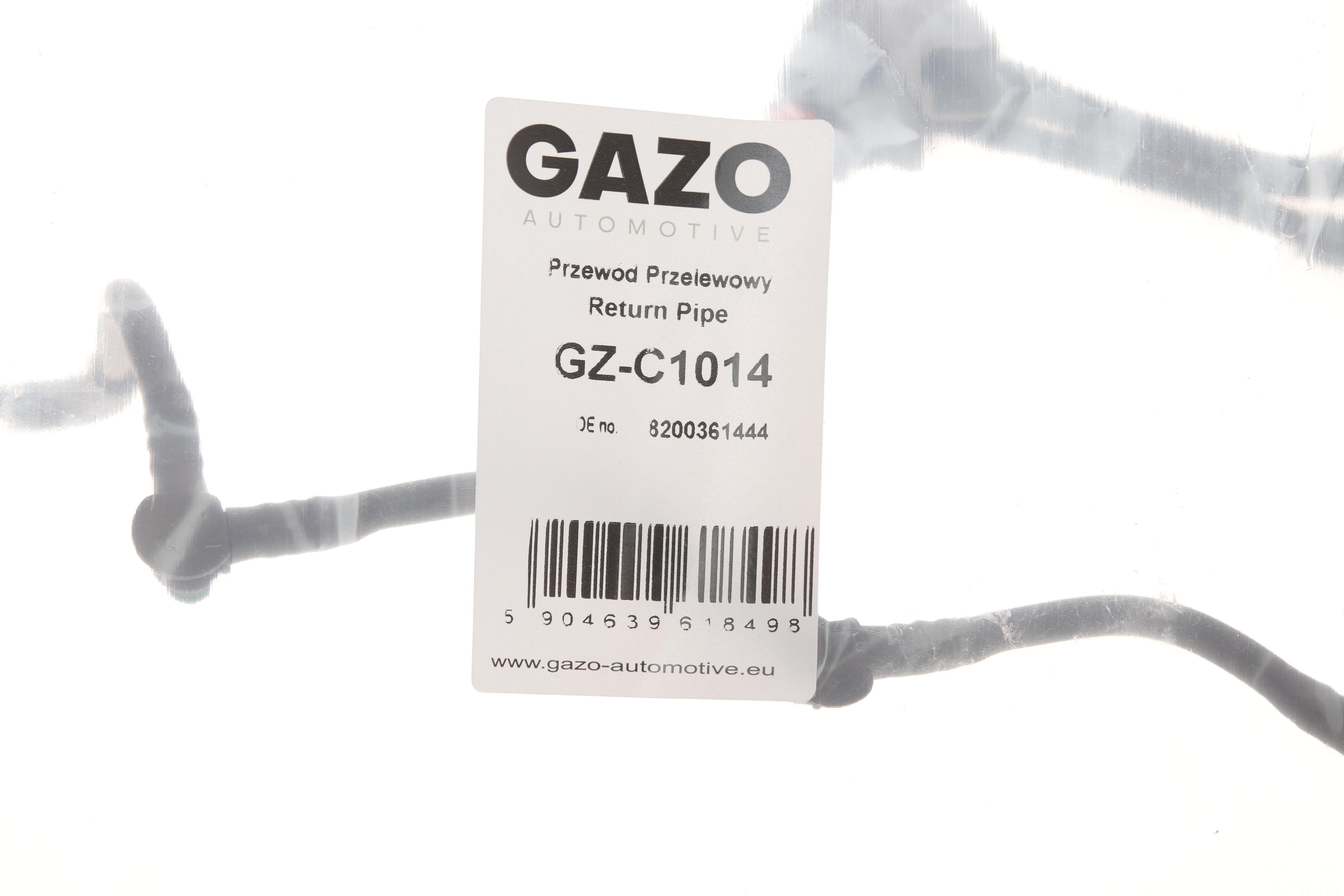 Шланг зливний Renault Trafic 1.9 dCi 01- (с датчиком)