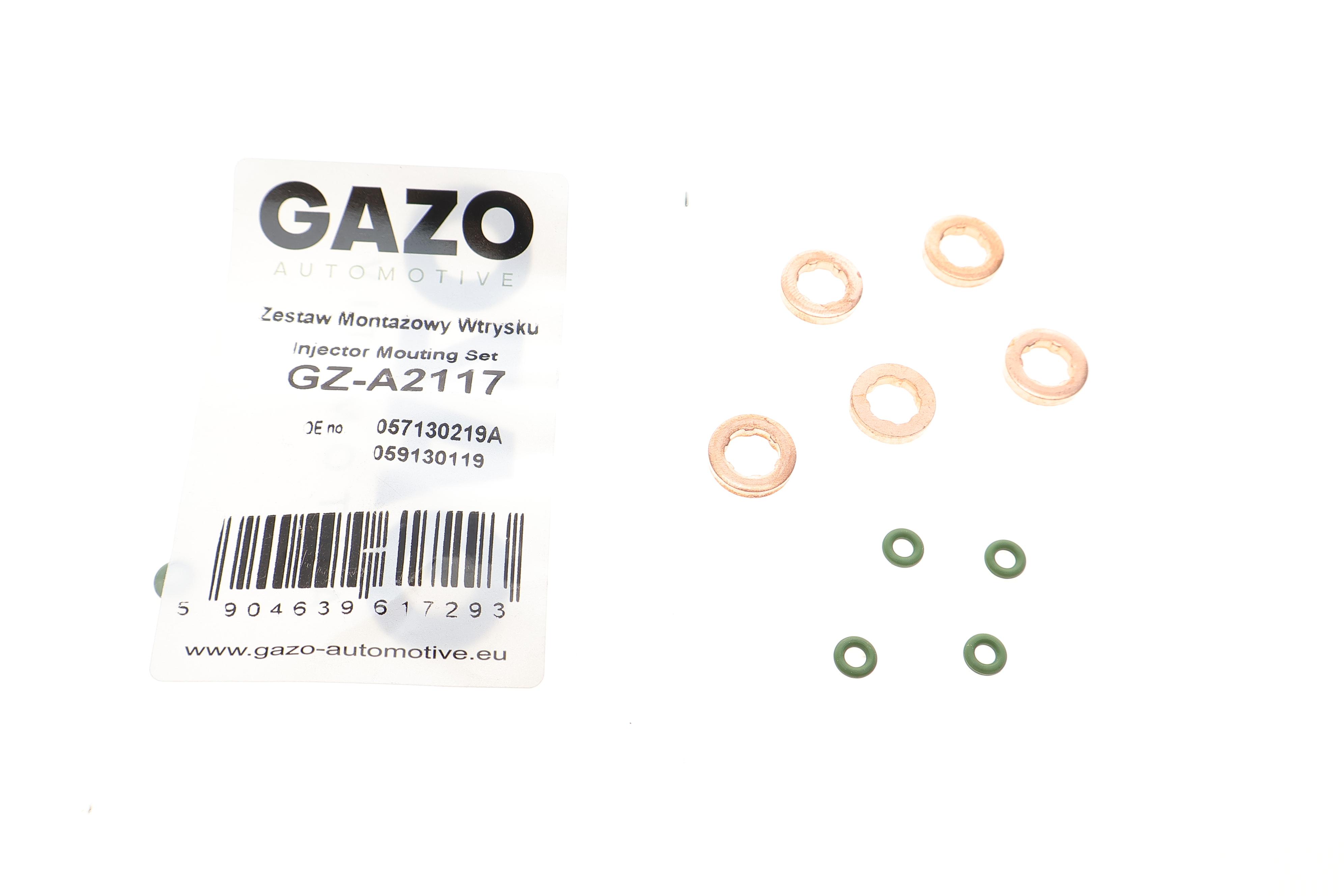 Ремкомплект форсунки Audi A4/A6 2.5 TDI 97-05 (шайба + ущільнювач) (к-кт на 5шт)