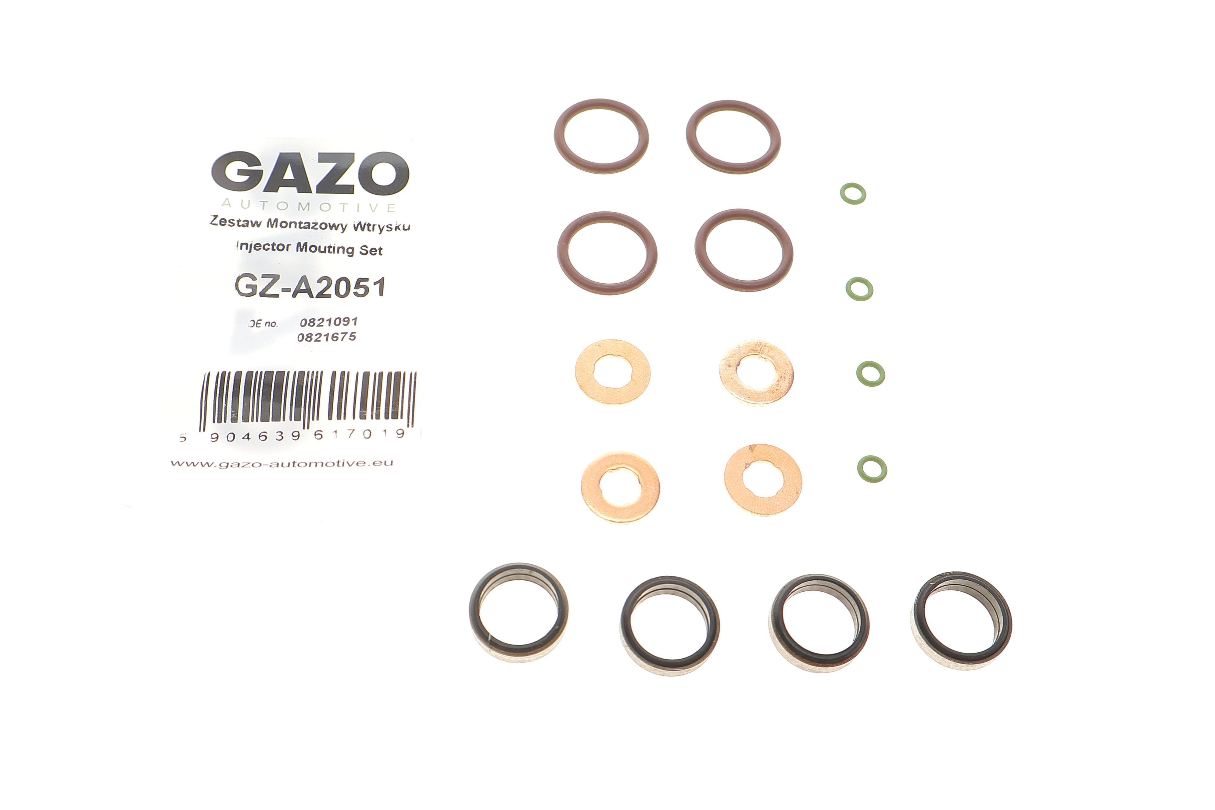 Ремкомплект форсунки Opel Astra G 2.0-2.2 DI 98-05 (к-к-т на 4шт)