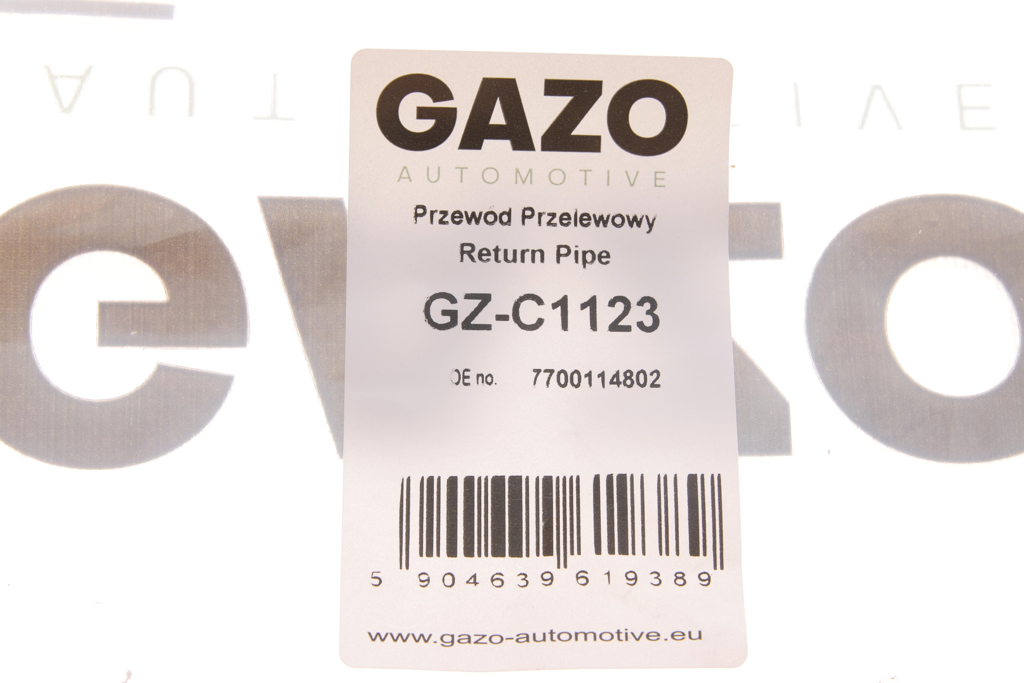 Шланг зливний Renault Kangoo/Master1.9dTi 01- (к-кт)