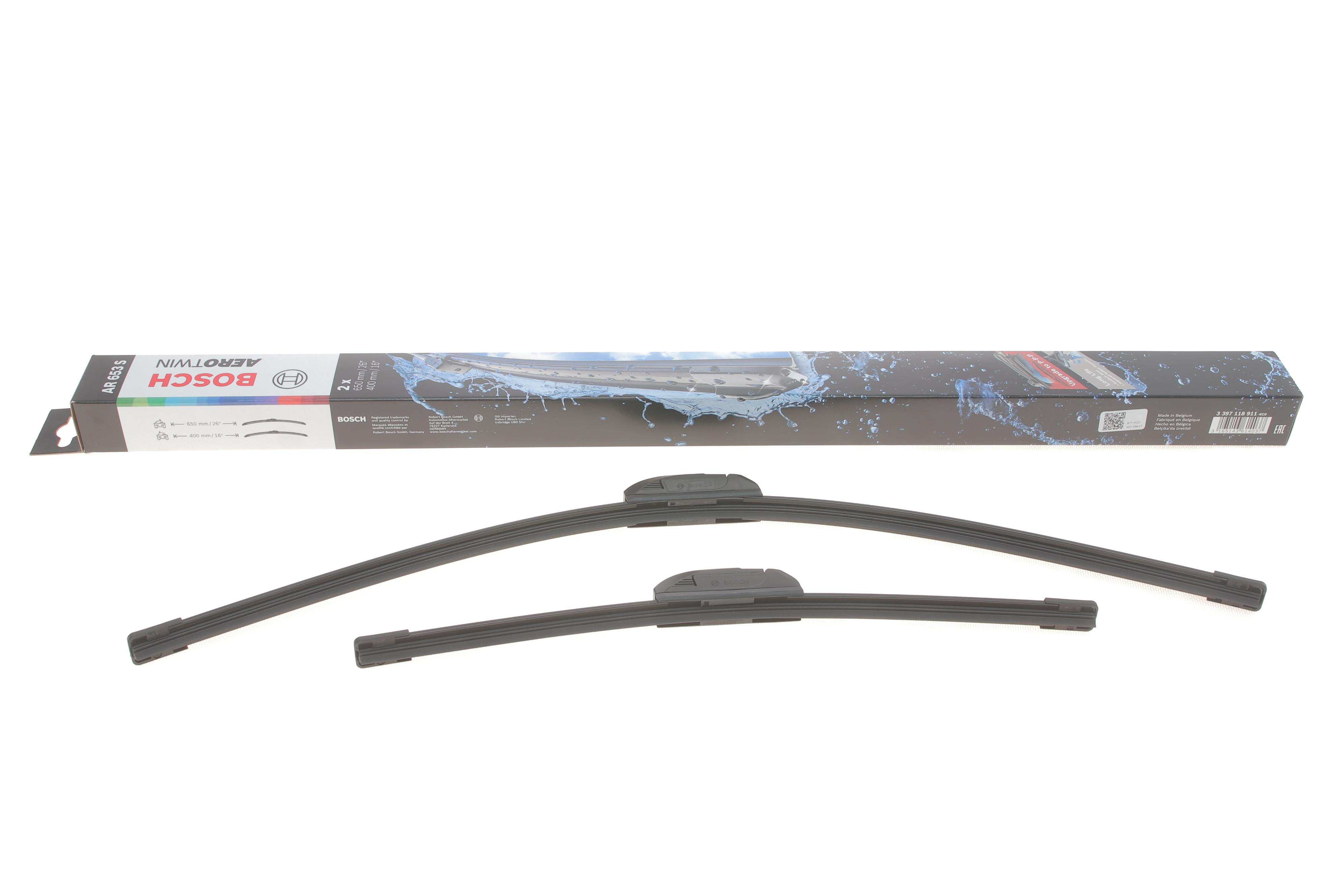 Щітки склоочисника (650/400мм) Kia Sportage/Rio/Hyundai Tucson 15- Aerotwin (безкаркасна)