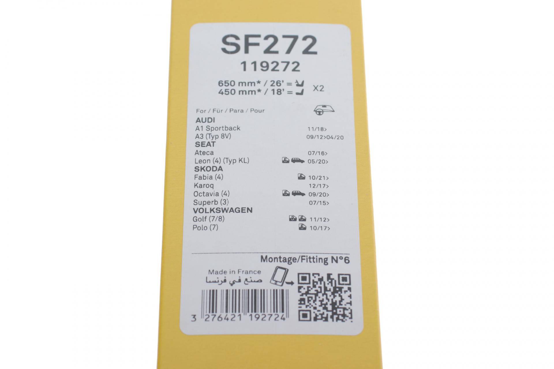 Щітки склоочисника (650/450мм) VW Golf VII/Skoda Superb 12-