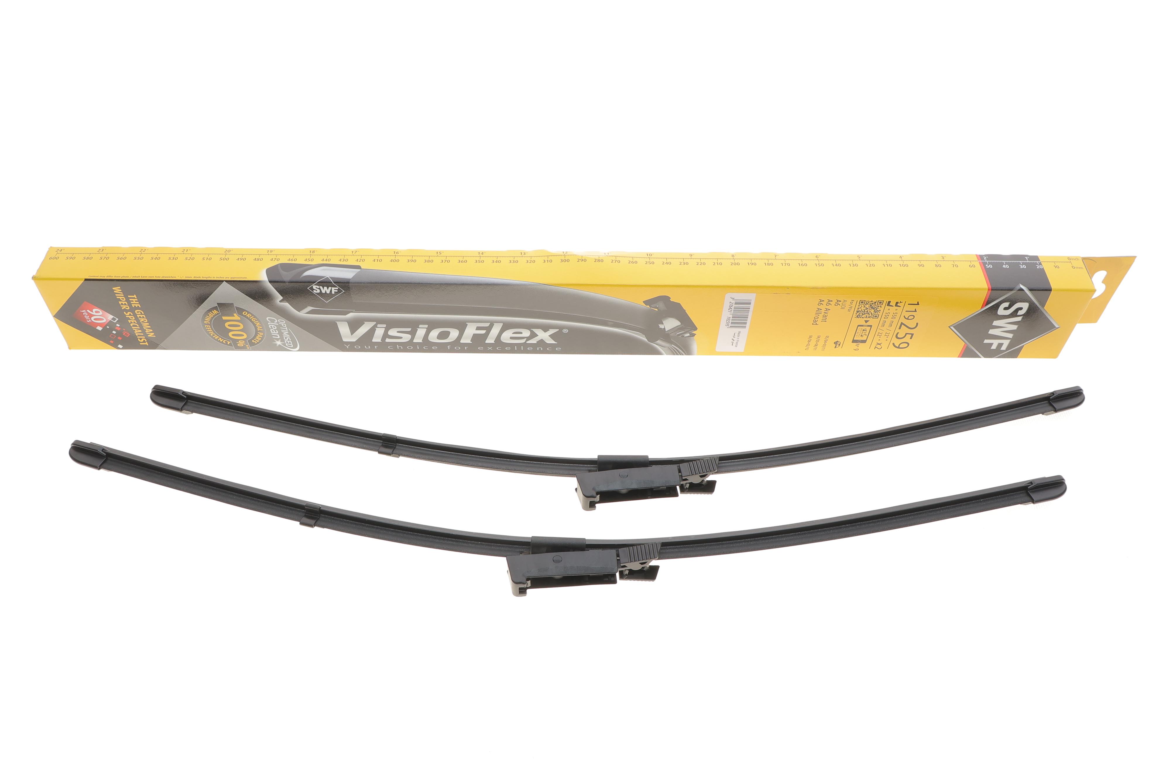 Щітки склоочисника (550/550мм) Audi A6 04-11 (безкаркасні)