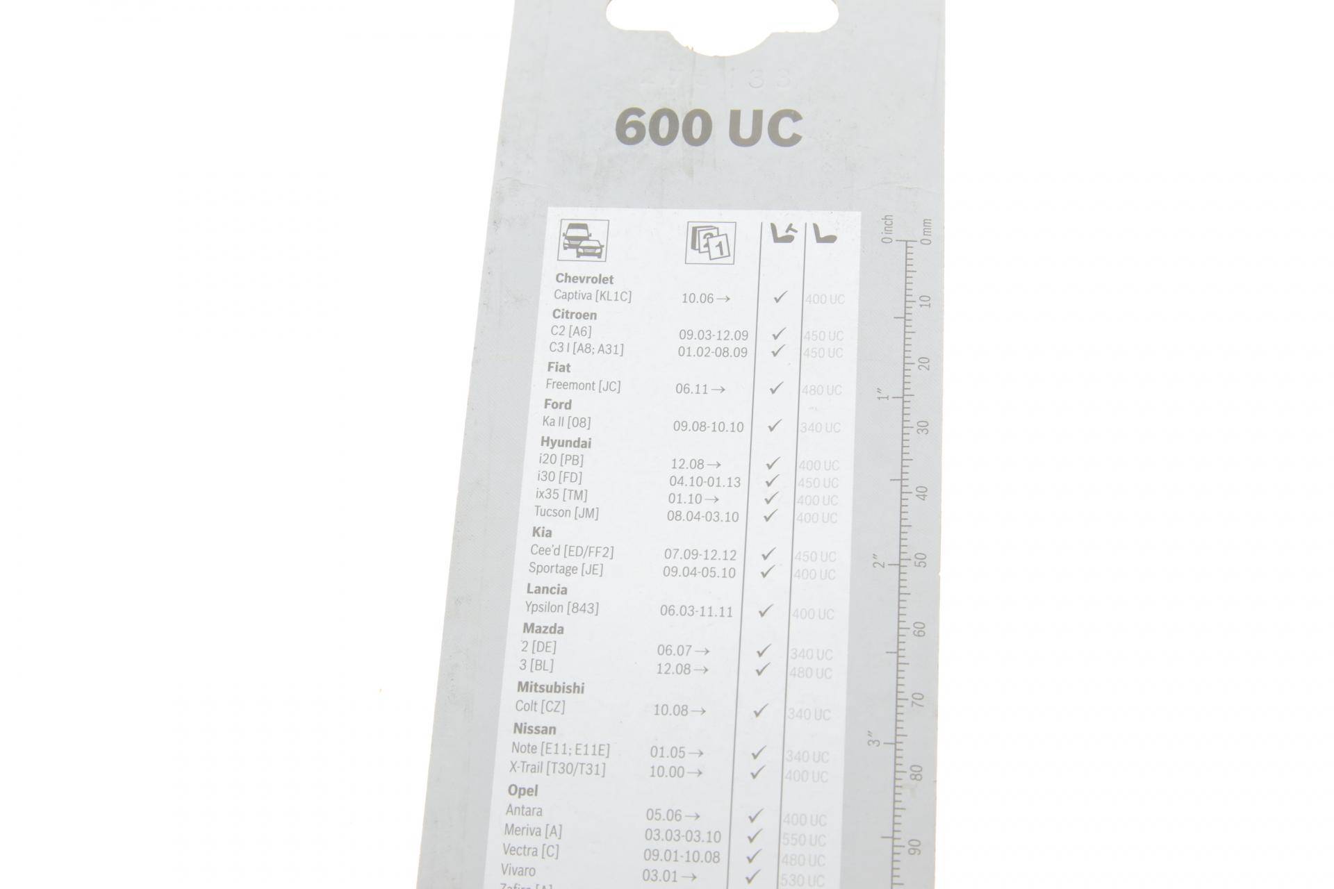 Щітка склоочисника (600мм) Iveco Daily/MB Sprinter/Opel Vivaro/Renault Trafic/VW T5 Eco