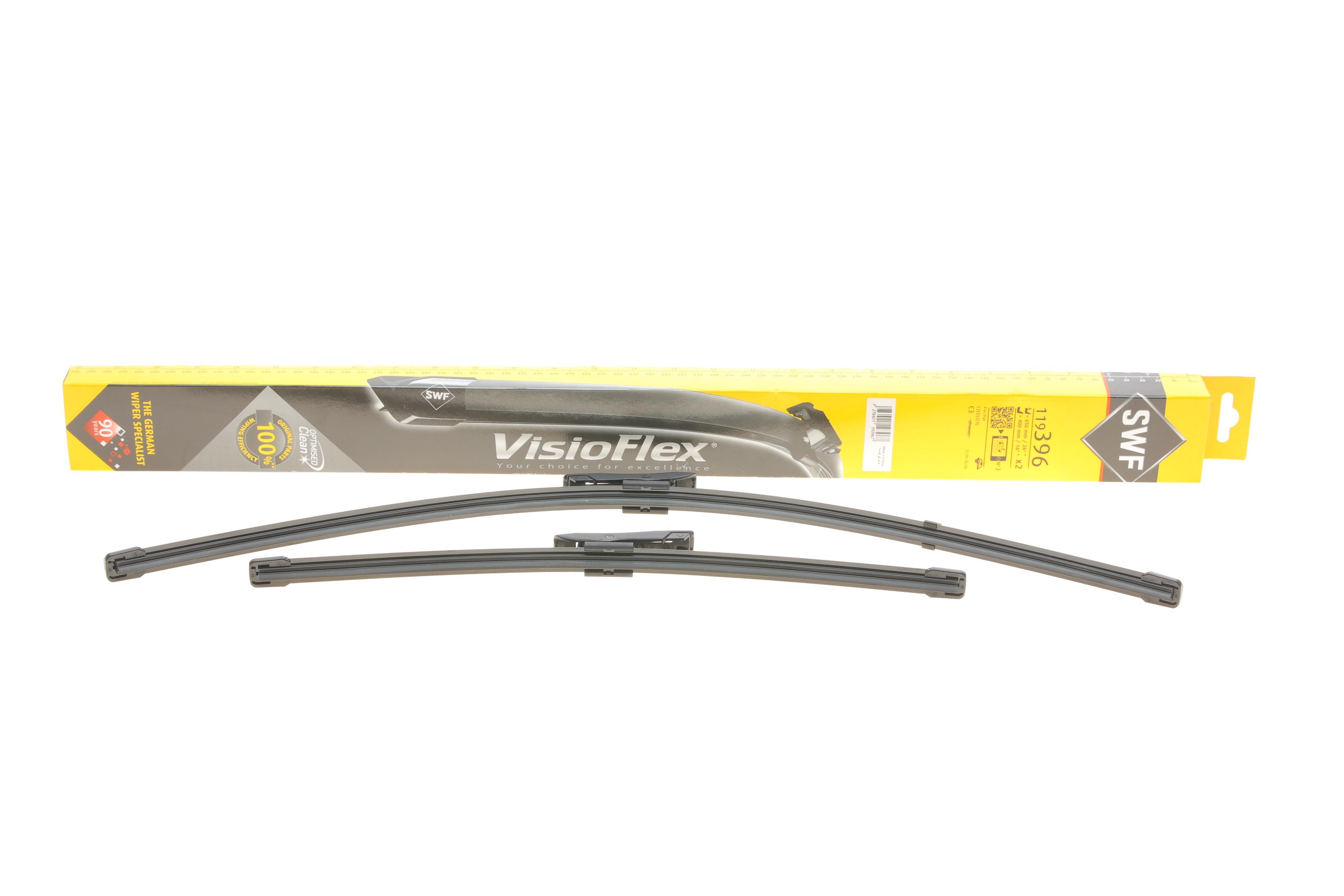 Щітки склоочисника (650/400mm) Citroen C3 II 07- (безкаркасна)