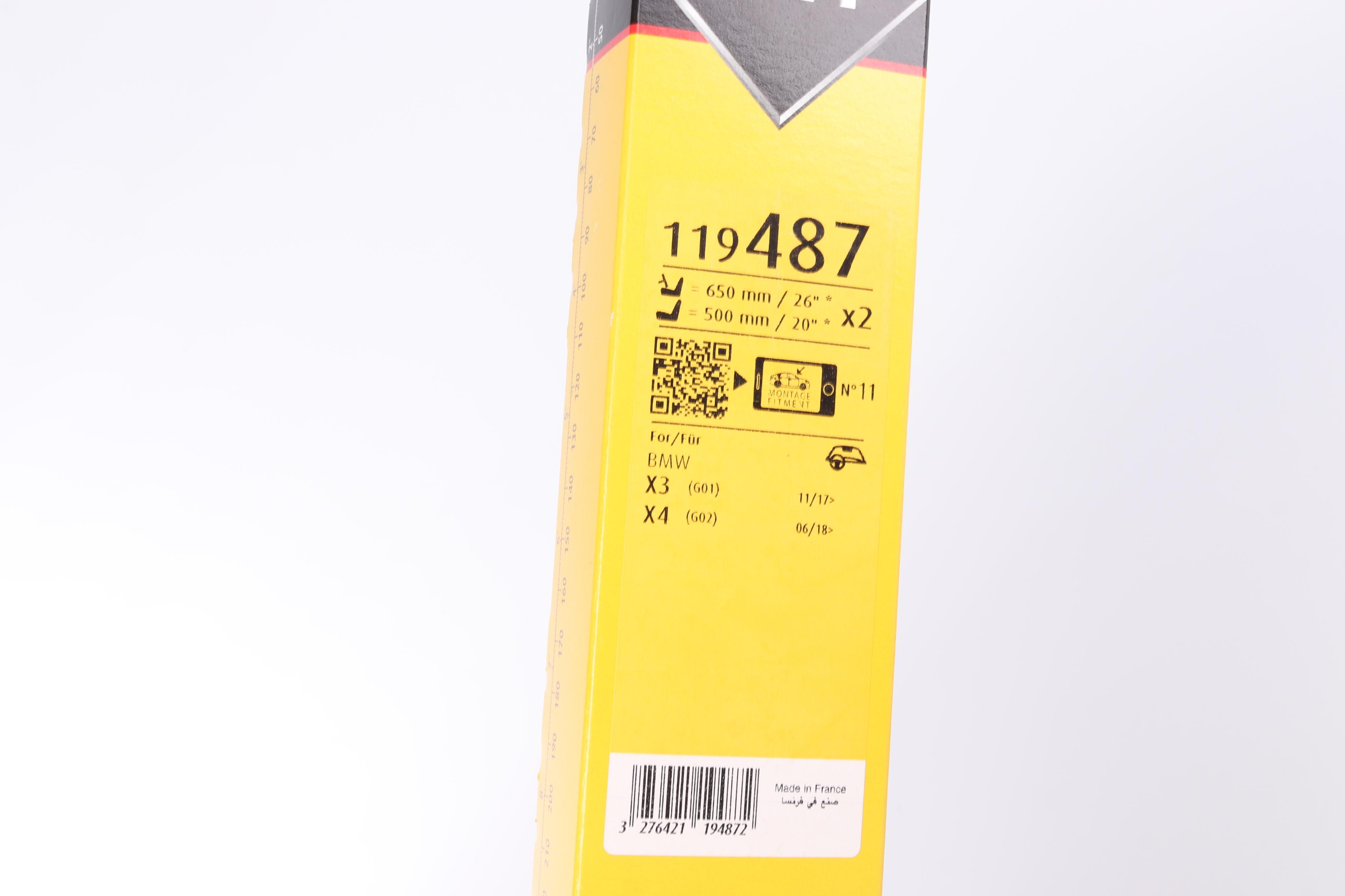 Щітки склоочисника (650/500 мм) BMW X3 (G01/F98)/Jaguar E-Pace 17-