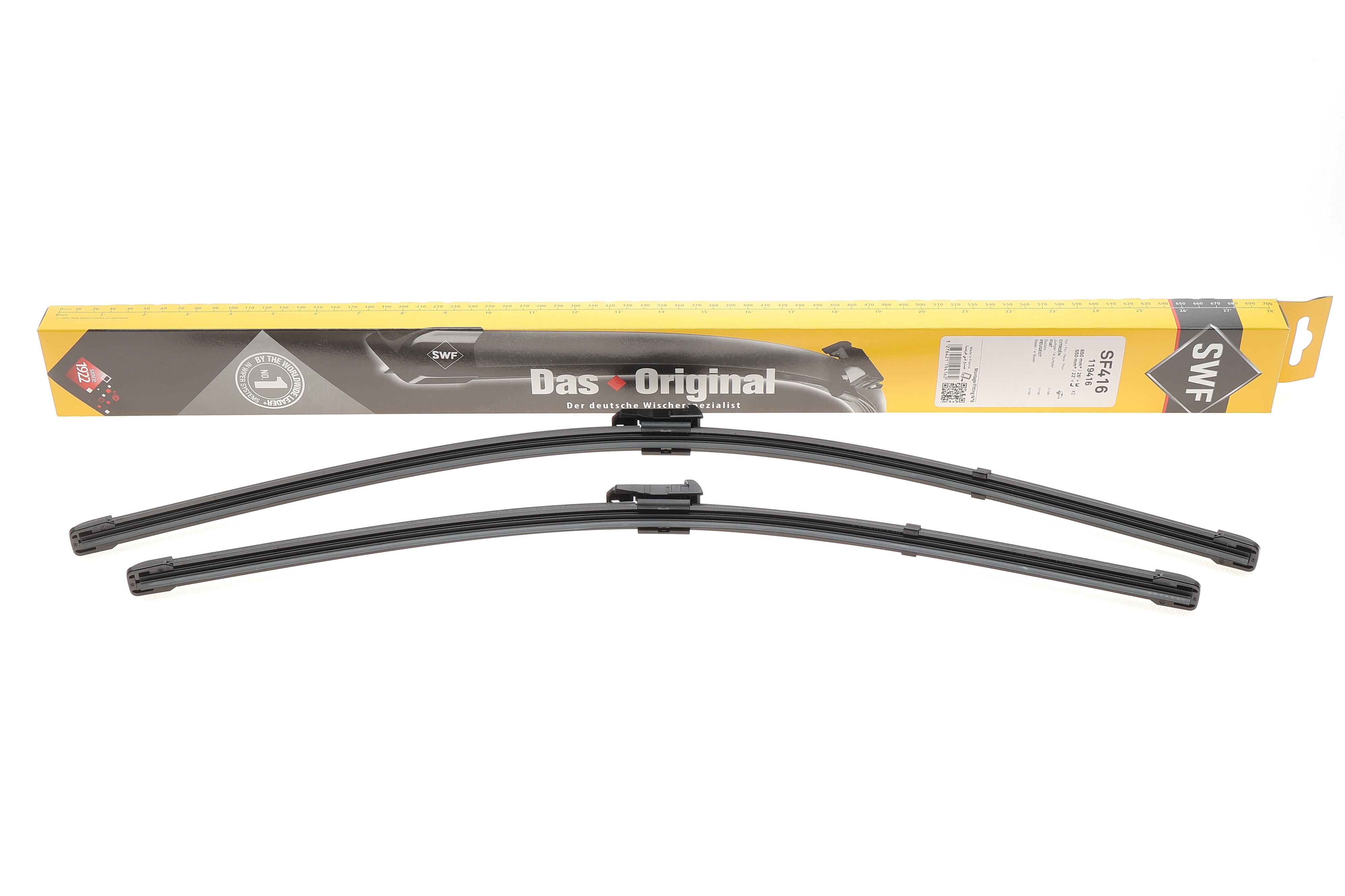 Щітки склоочисника (650/550мм) Fiat Ducato/Peugeot Boxer/Citroen Jumper 06-