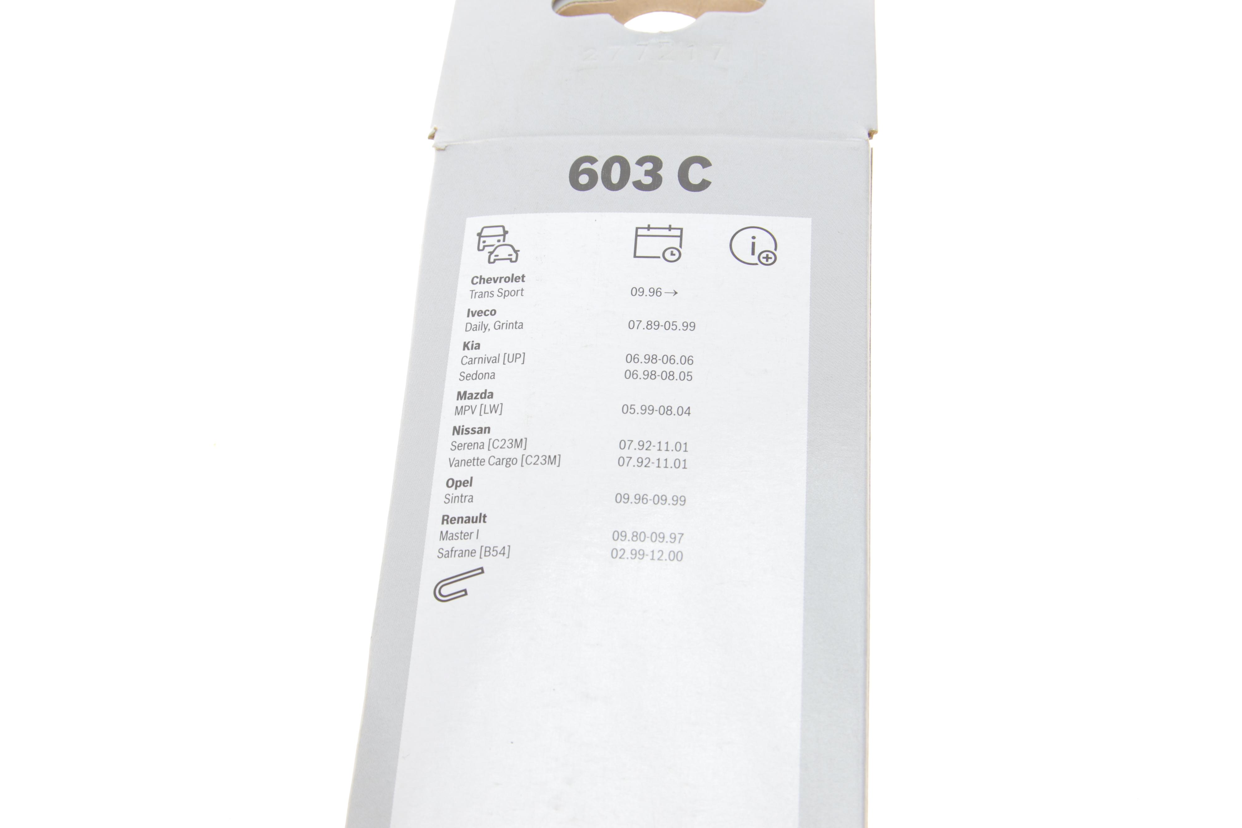 Щітки склоочисника (600/600mm) Iveco Daily/MB Vario/Unimog 78-