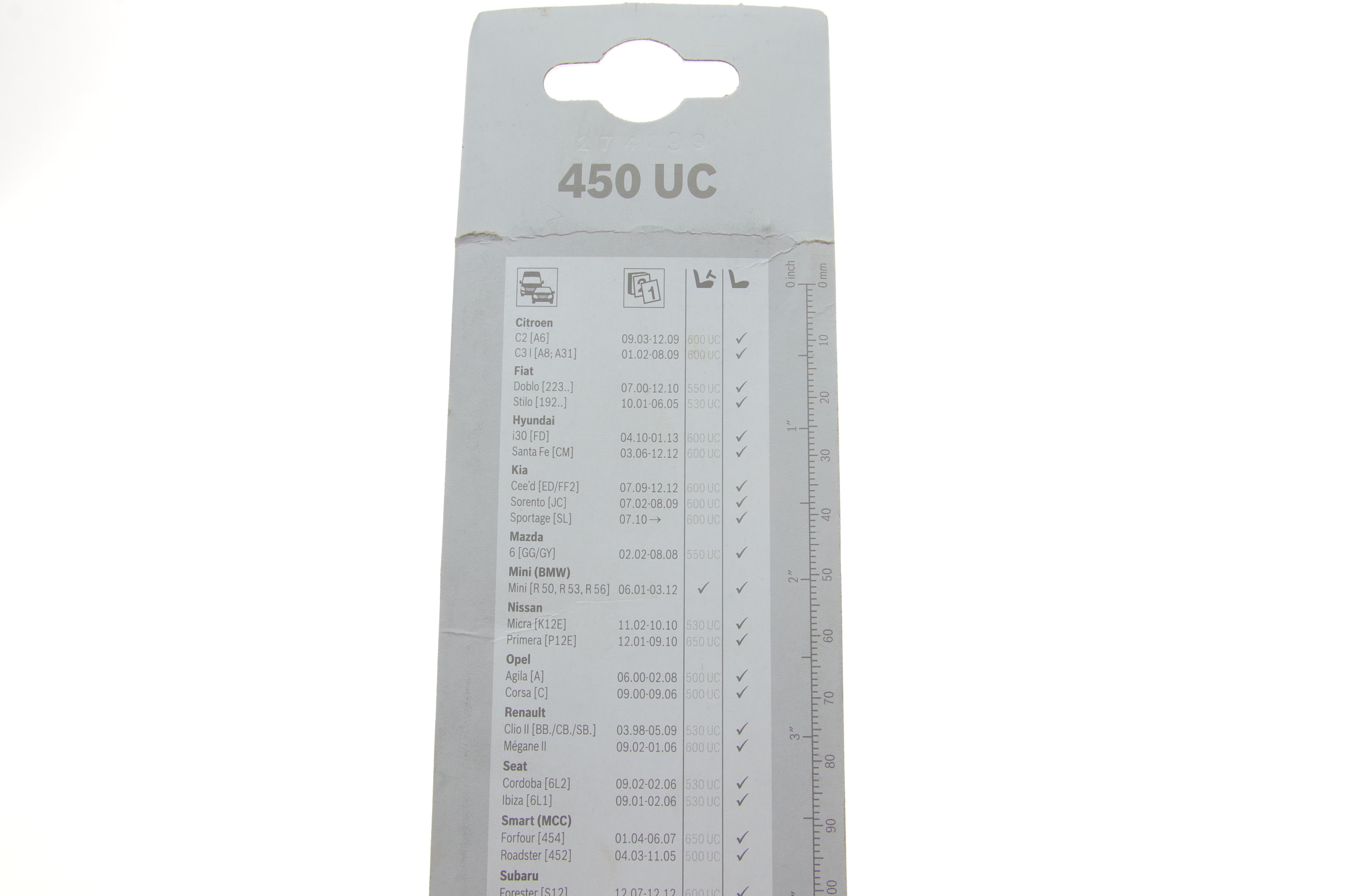 Щітка склоочисника (450мм) Fiat Doblo/Fiorino/Ford Transit/MB Vito (W638) 79-