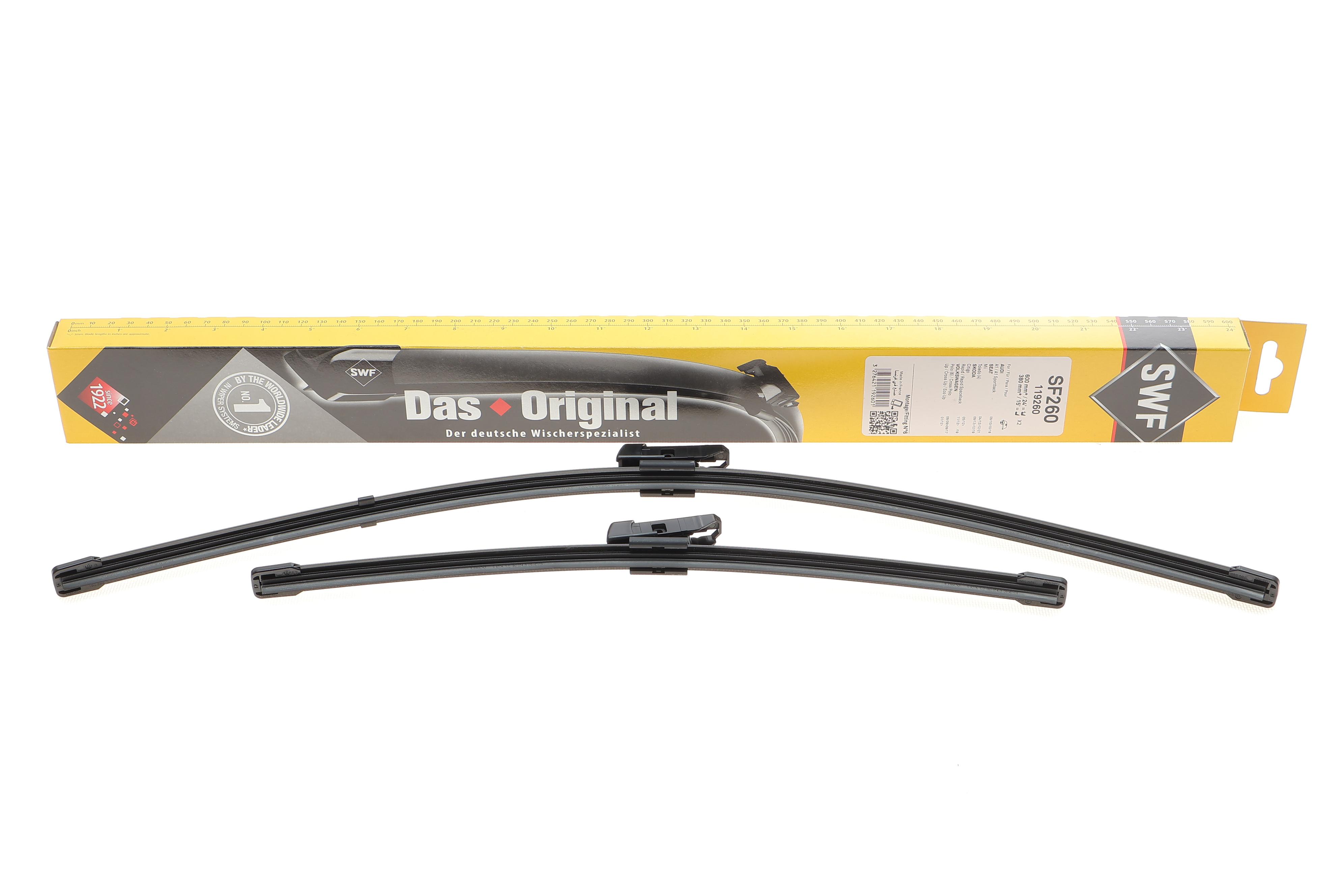 Щітки склоочисника (600/380мм) VW Polo/Skoda Rapid 09-