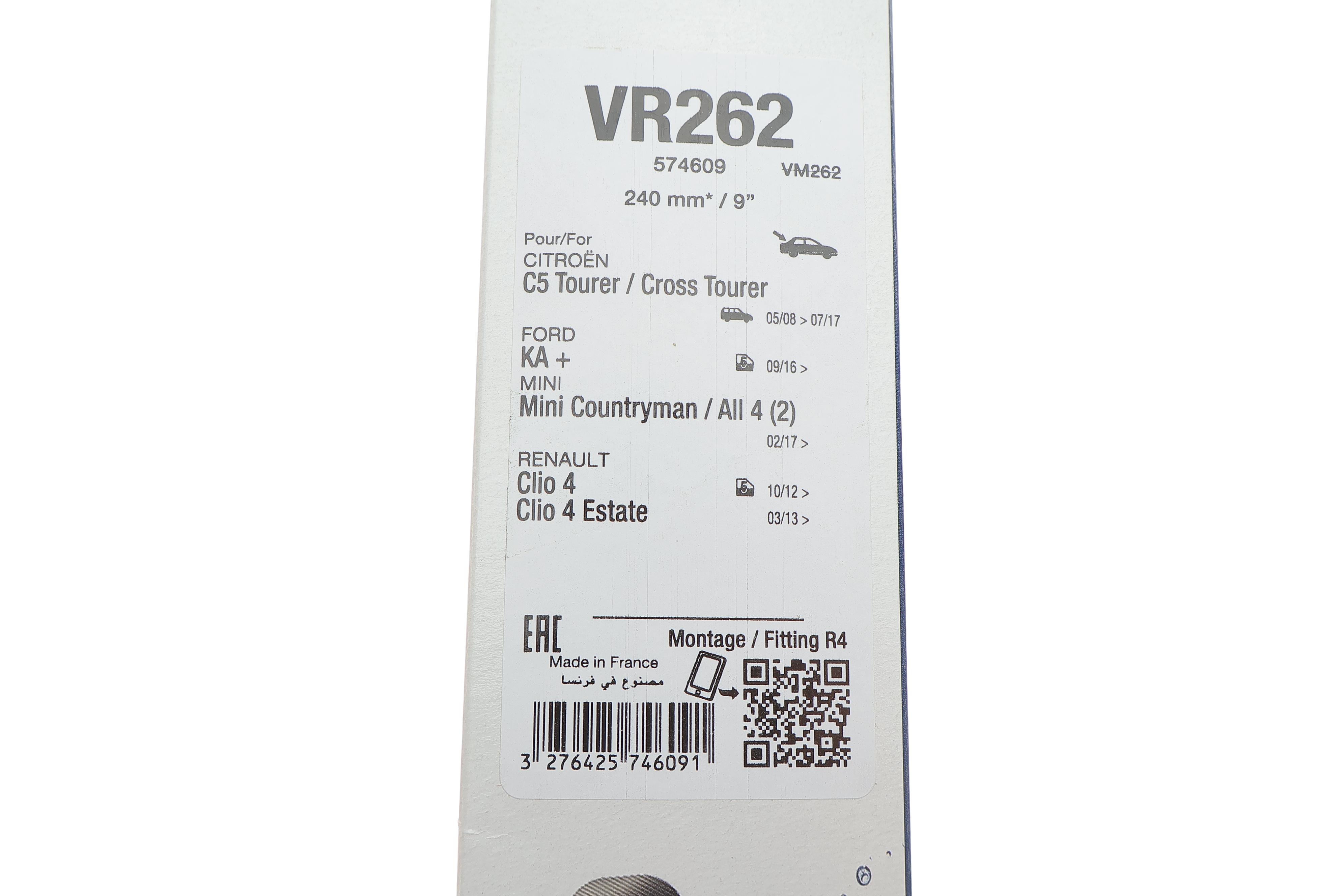 Щітка склоочисника (задня) (240mm) Citroen C5 III/Renault Clio IV 08-