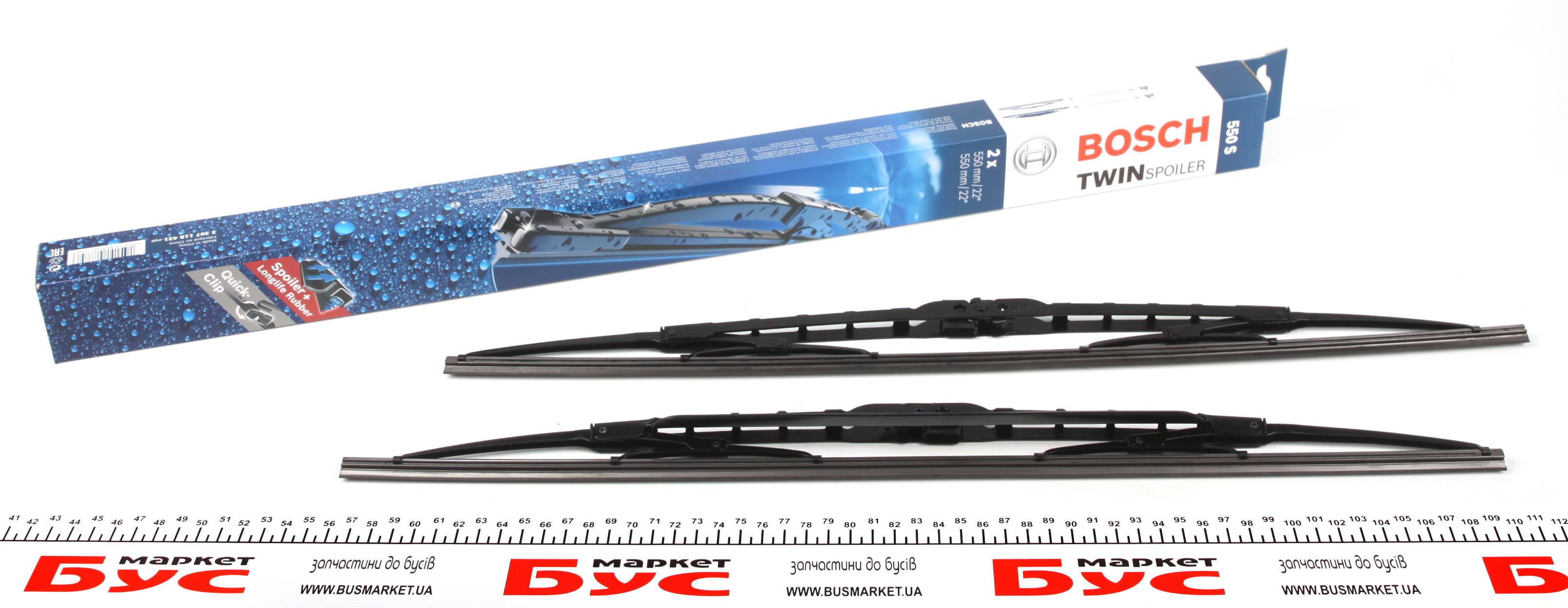 Щітки склоочисника (550/550мм) Peugeot Boxer/Partner/Citroen Jumper 1.9-2.8 TDi/HDi 94-