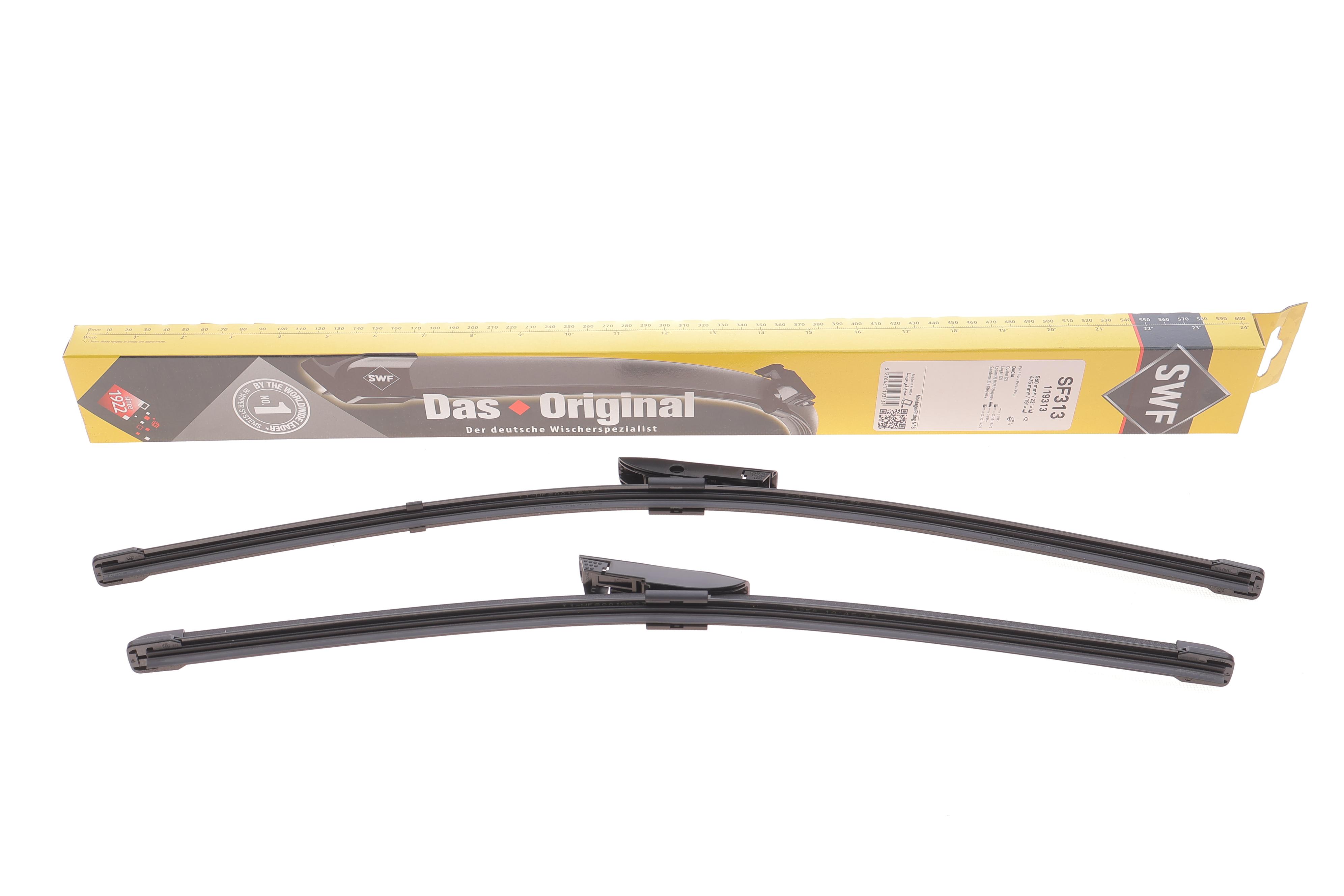 Щітки склоочисника (550/475мм) Dacia Logan/Renault Thalia 00-