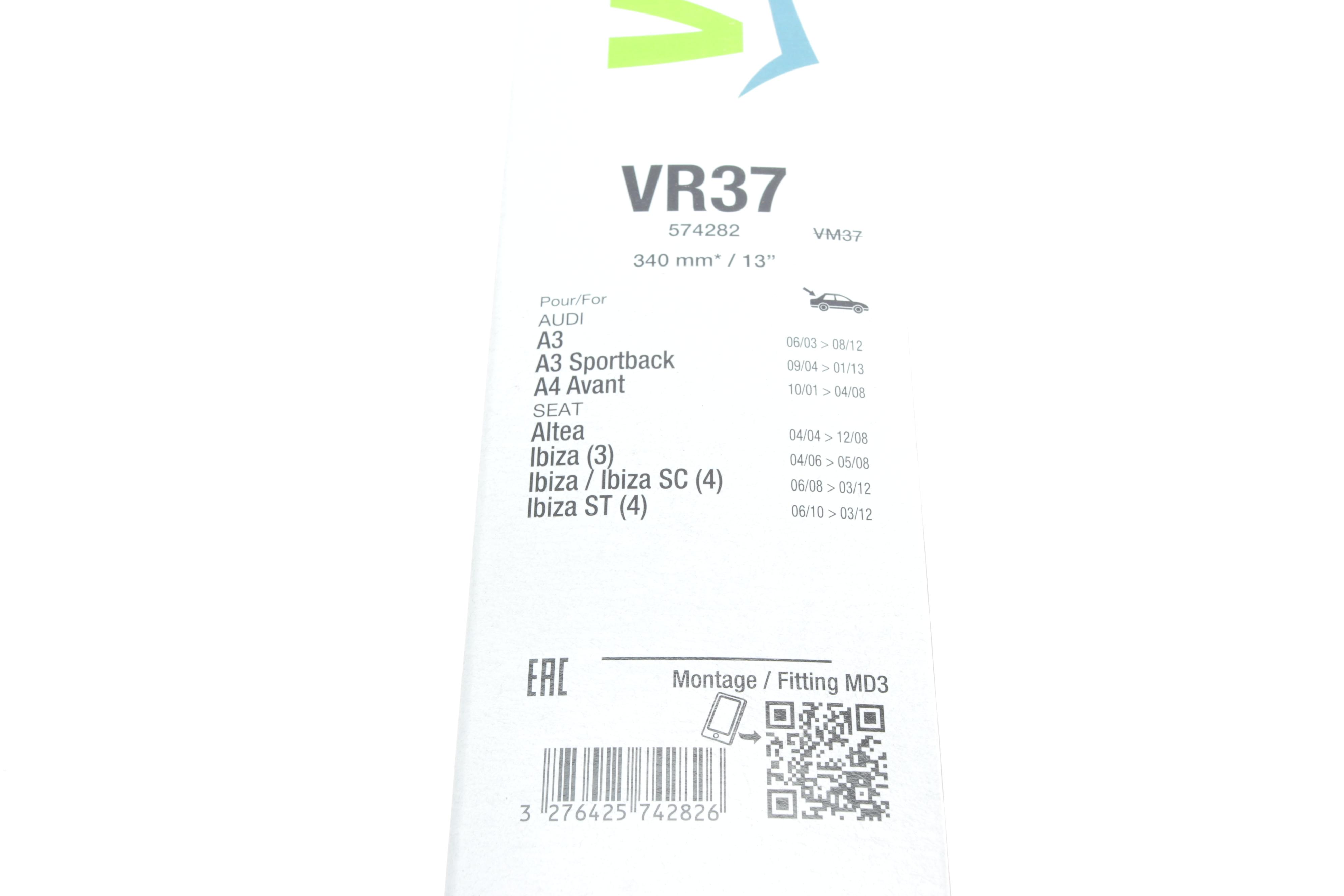 Щітка склоочисника (340мм) Audi A4 01-08/A3 03-13/Seat Altea 04-/Ibiza 02-15