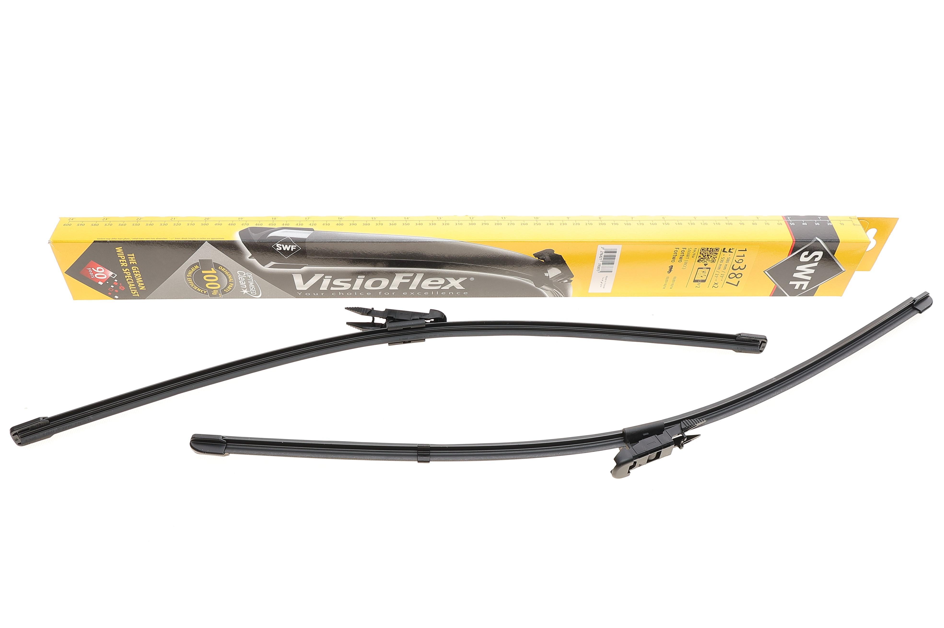 Щітки склоочисника (580/530мм) Smart ForTwo 07-