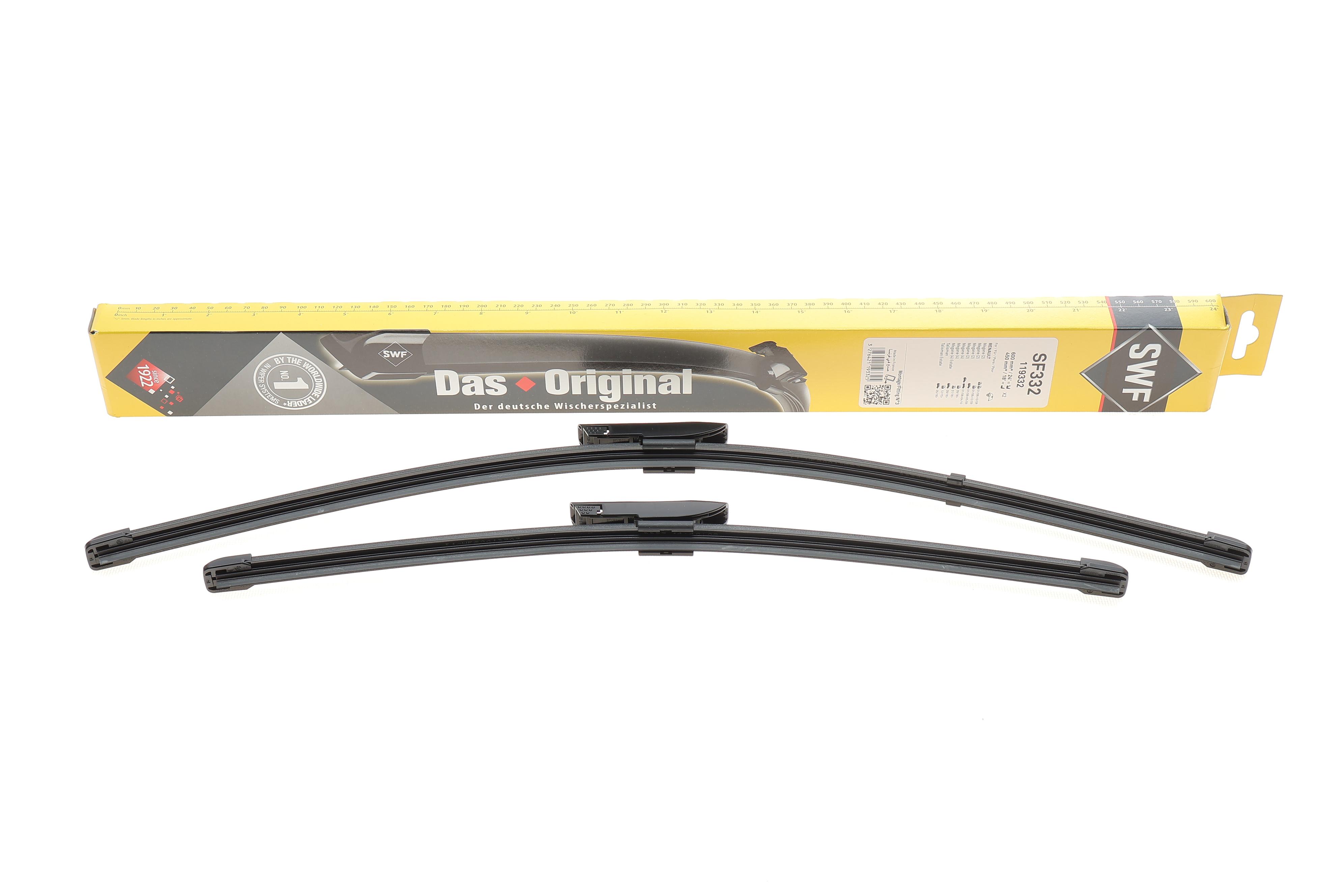 Щітки склоочисника (600/450мм) Renault Megane II/IV