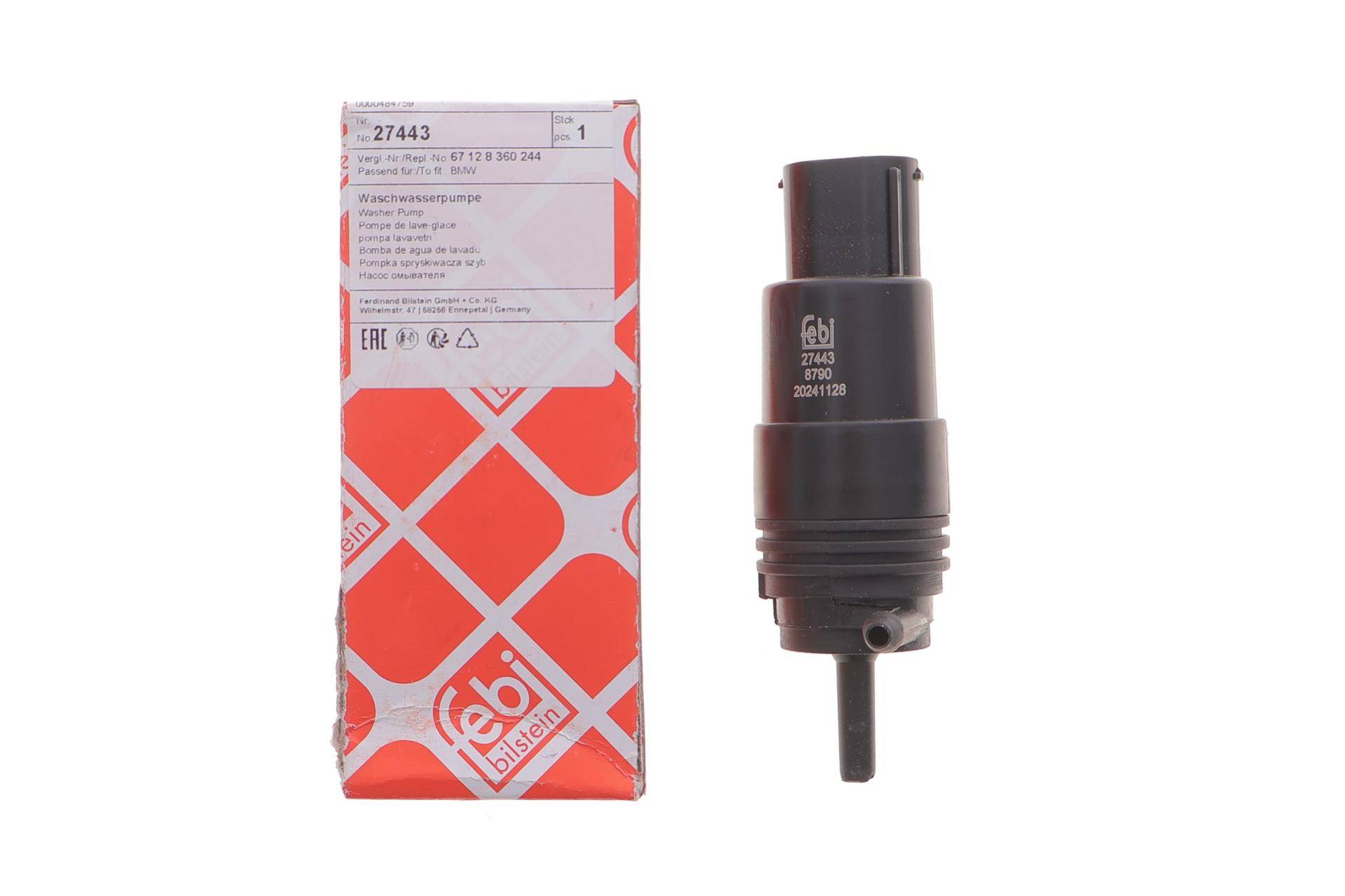 Насос омивача скла (моно) BMW 5 (E39)/7 (E38) 2.3-4.0i 95-03