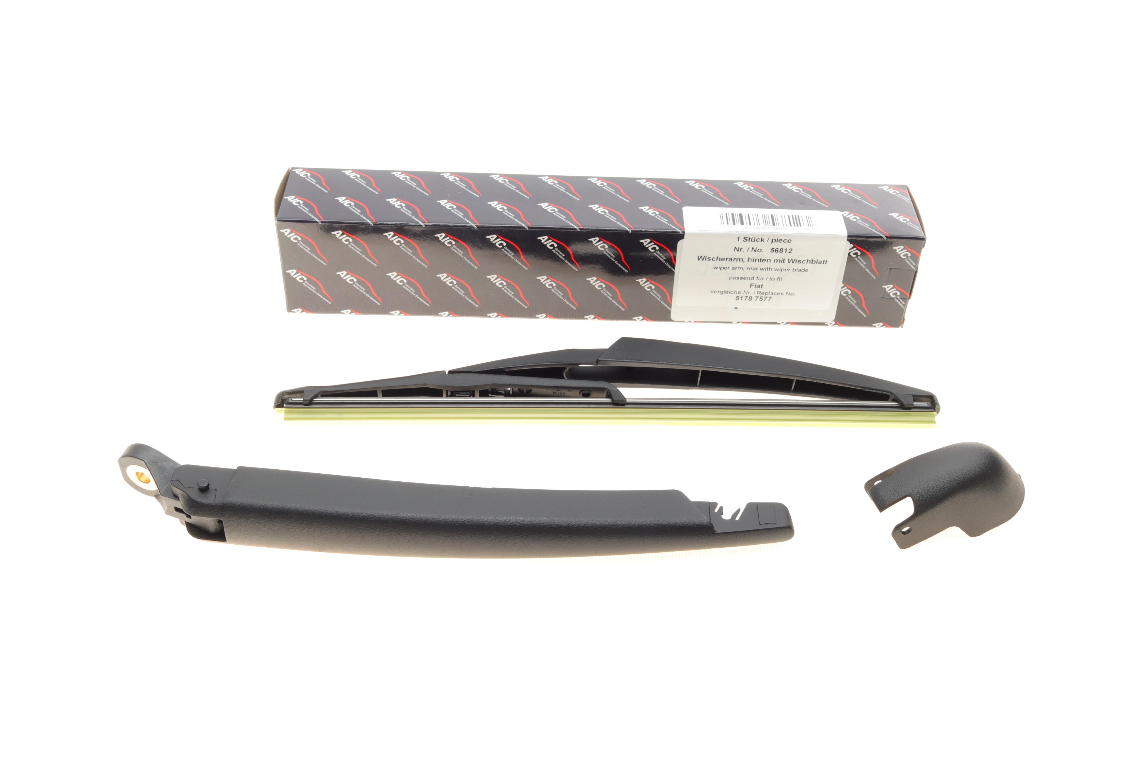 Важіль склоочисника (задній) Fiat 500 07- (+щітка) (L= 385mm)