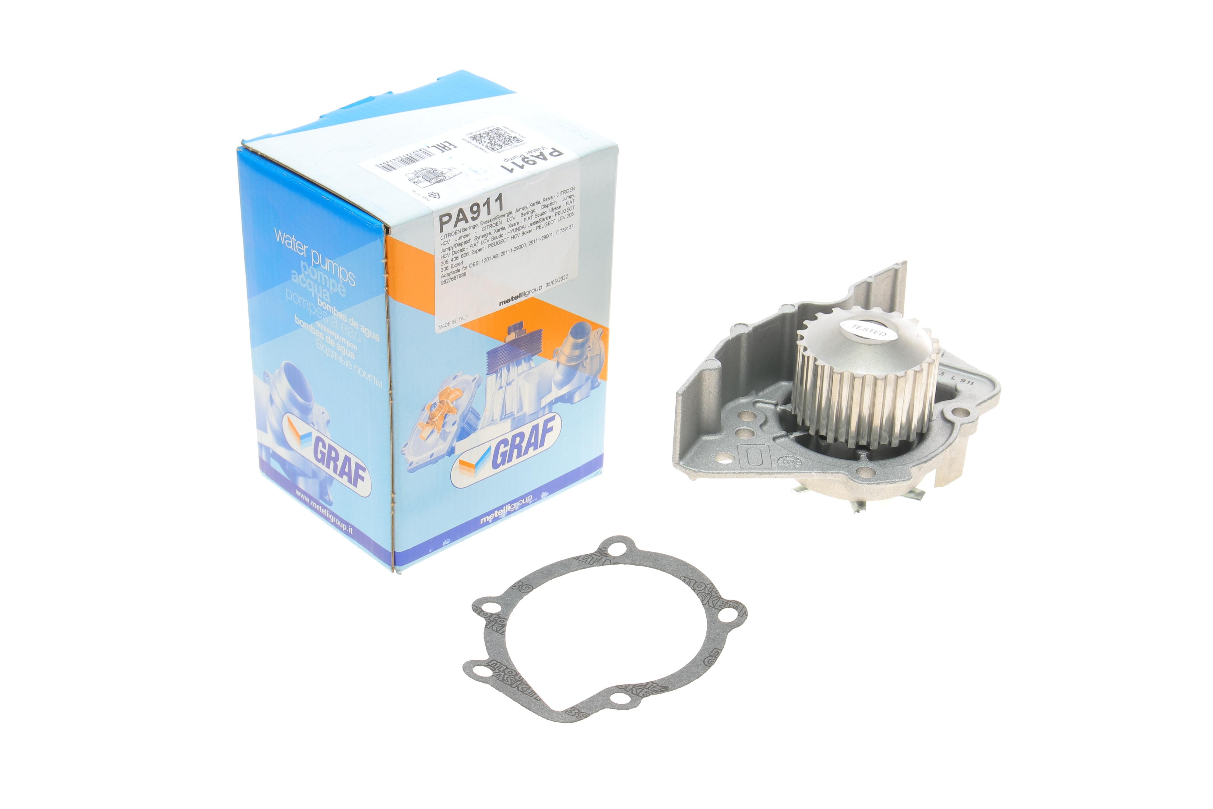 Помпа води Fiat Scudo/Ducato/Peugeot/Citroen/Hyundai 1.8-1.9D/TD 94-06 (20z)(B/B)(7 лоп)(d імп=71мм)