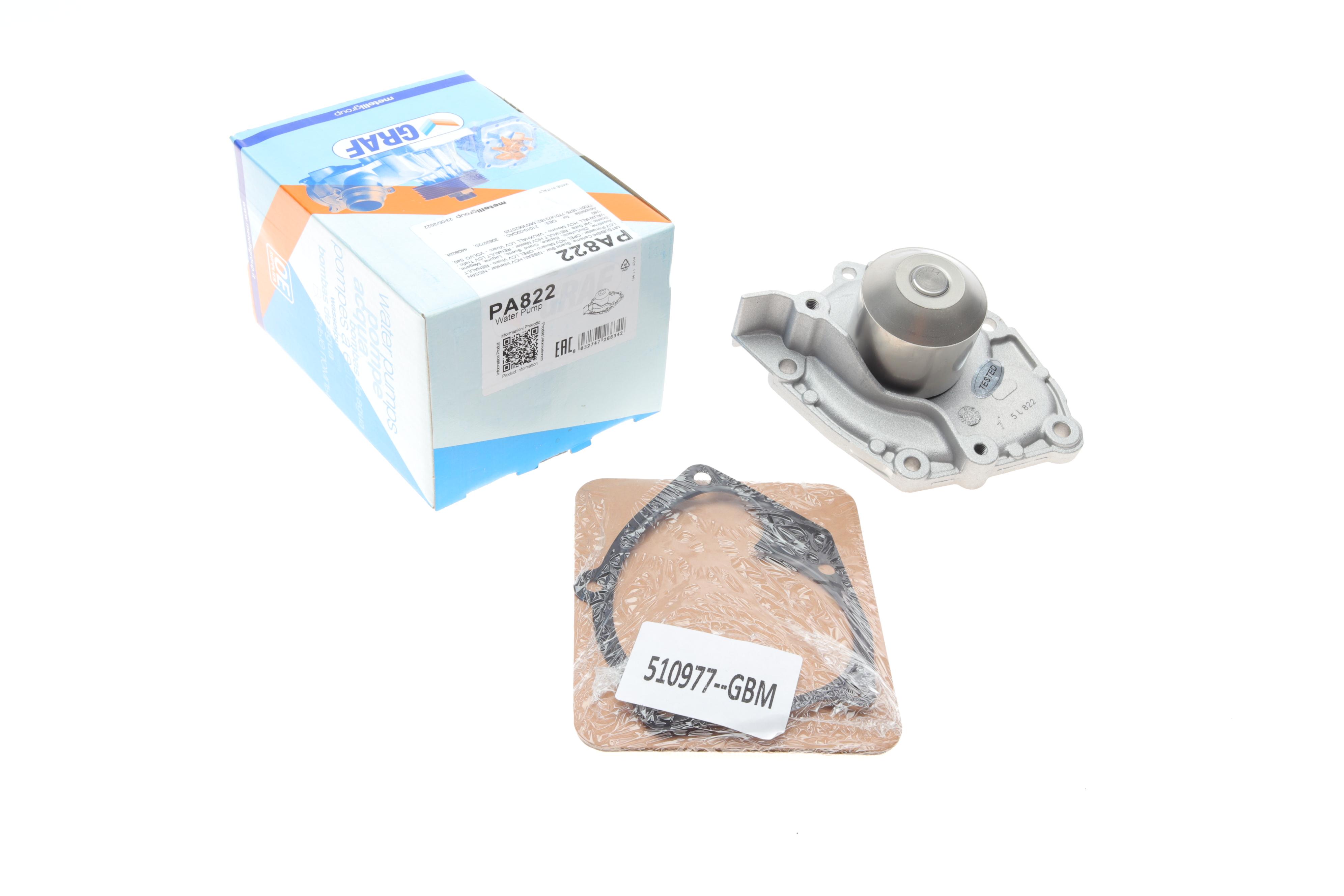 Помпа води Renault Trafic/Master/Megane/Scenic/Opel Vivaro 1.8 16V/1.9dCi/DTI/2.0 99- (B/B) (10лоп)