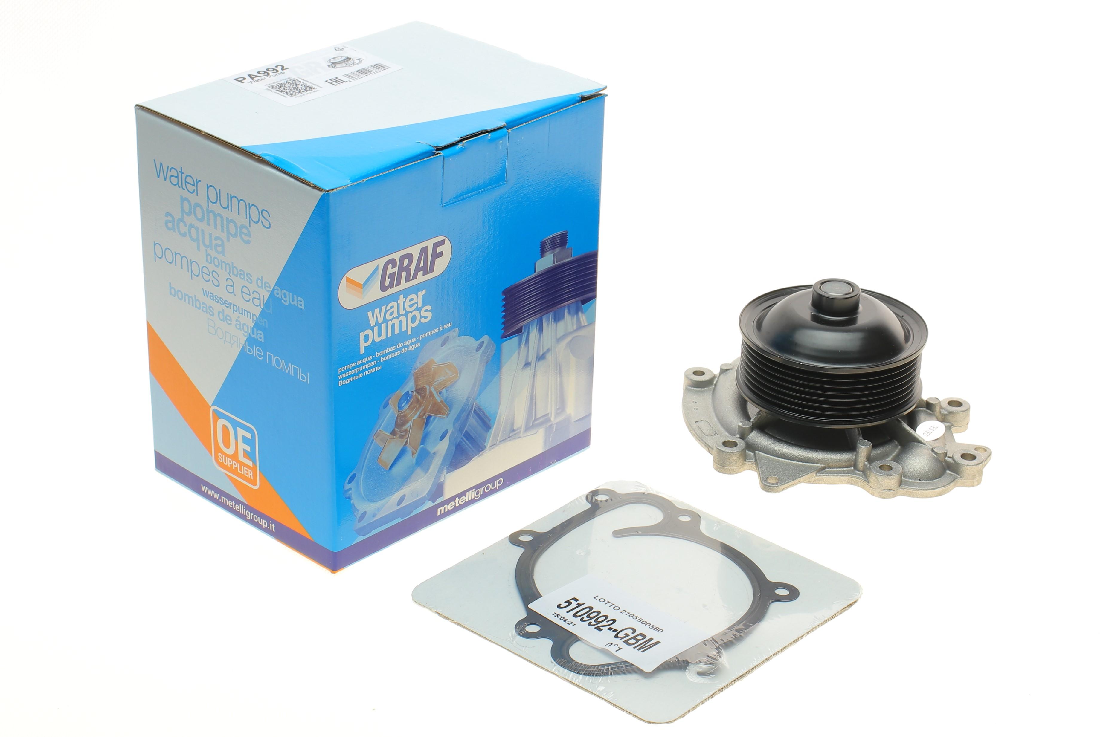 Помпа води MB Sprinter 906/907/910/Vito (W639)/C/E/G/M/S-class 3.0CDI OM642 06- (B/B) (6 лоп)(7 кан)