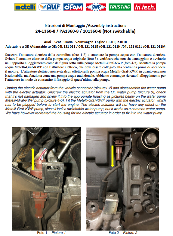 Помпа води Audi/Seat/Skoda/VW Crafter/Caddy/T6/Passat/Golf 1.6/2.0TDI 13- (R/B 4PT)(7 лоп)(без датч)