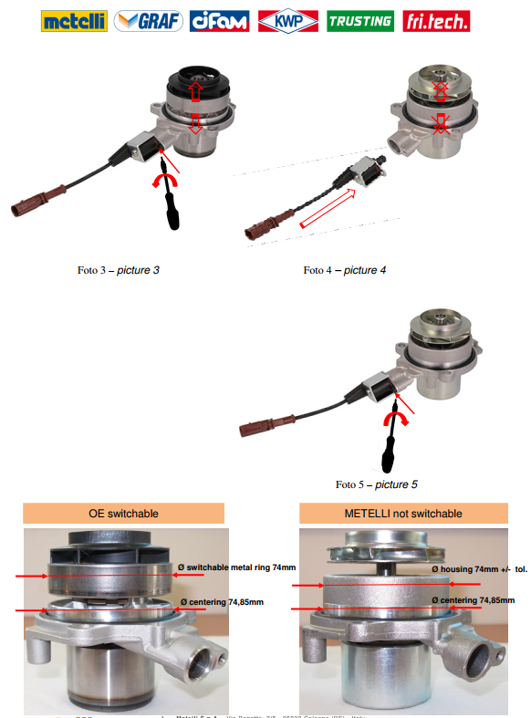 Помпа води Audi/Seat/Skoda/VW Crafter/Caddy/T6/Passat/Golf 1.6/2.0TDI 13- (R/B 4PT)(7 лоп)(без датч)