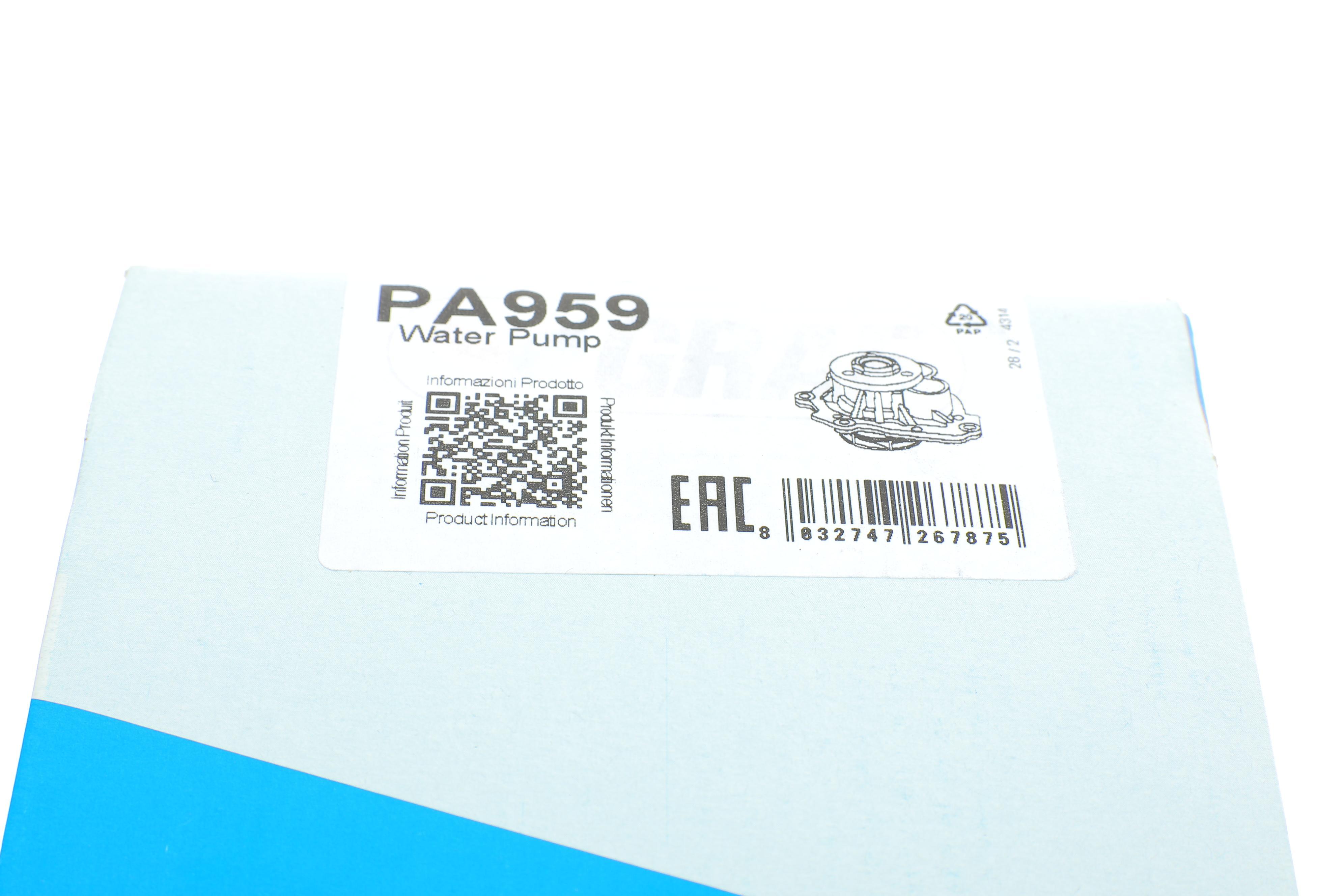 Помпа води Opel Astra/Vectra/Zafira/Insignia/Corsa 1.6/1.8 02-/Chevrolet Aveo 1.4/1.6 08-(B/B)(7лоп)