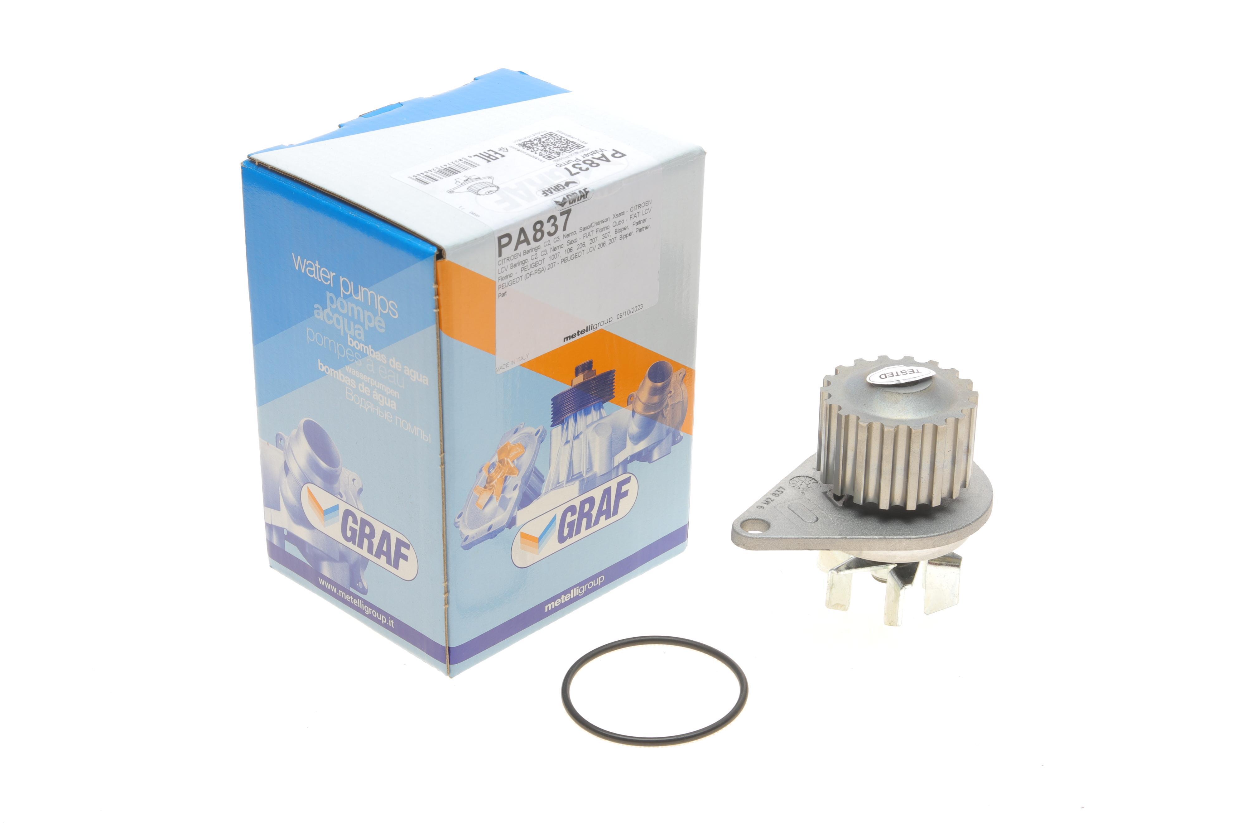 Помпа води Citroen C2/C3/Berlingo/Nemo/Peugeot 206/207/307/Bipper 1.1/1.4i 96- (18z) (B/B) (6 лоп.)