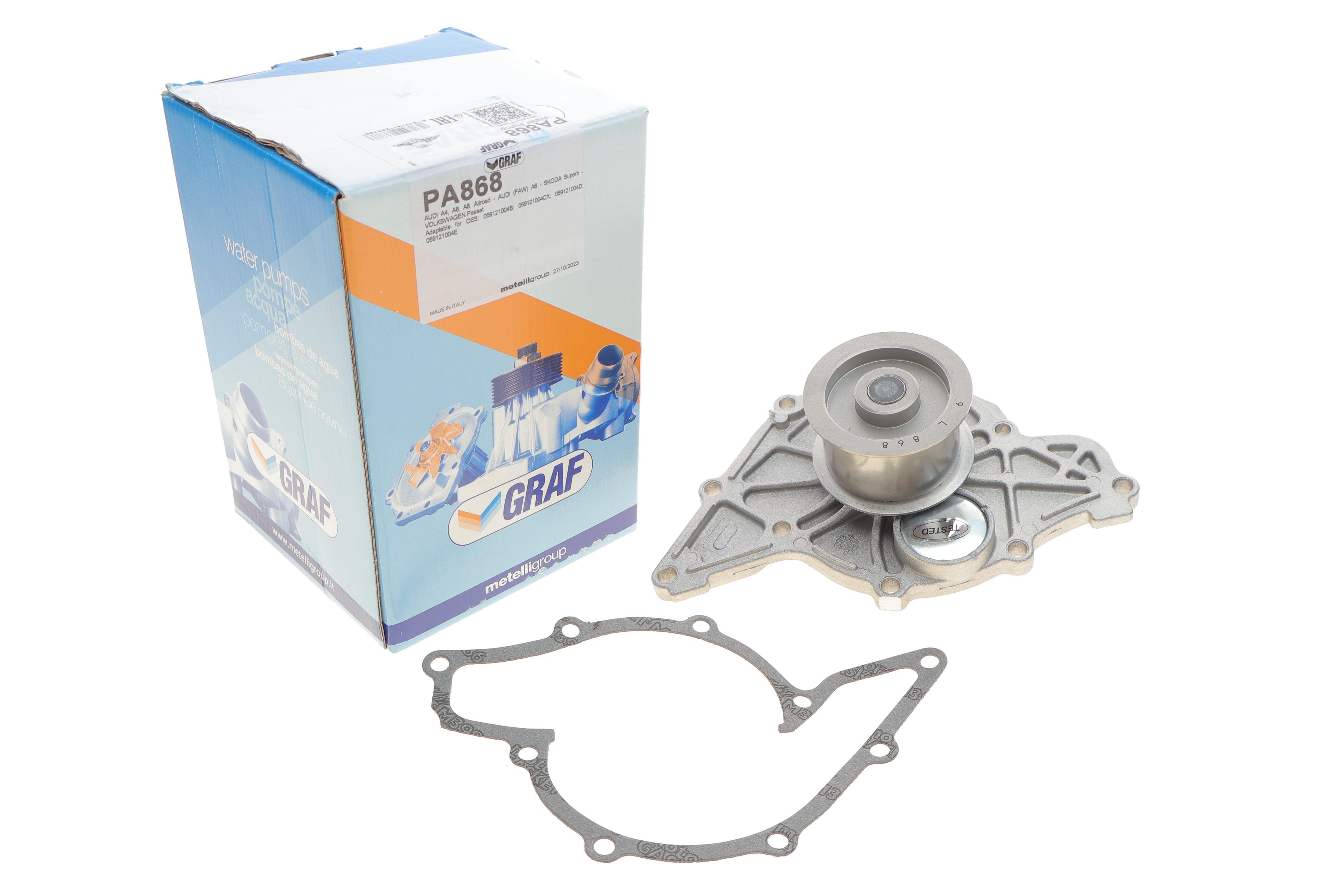 Помпа води Audi A4-A8/VW Passat/Skoda SuperB 2.5TDI/quattro 97-05 (R/B) (5 лоп.)