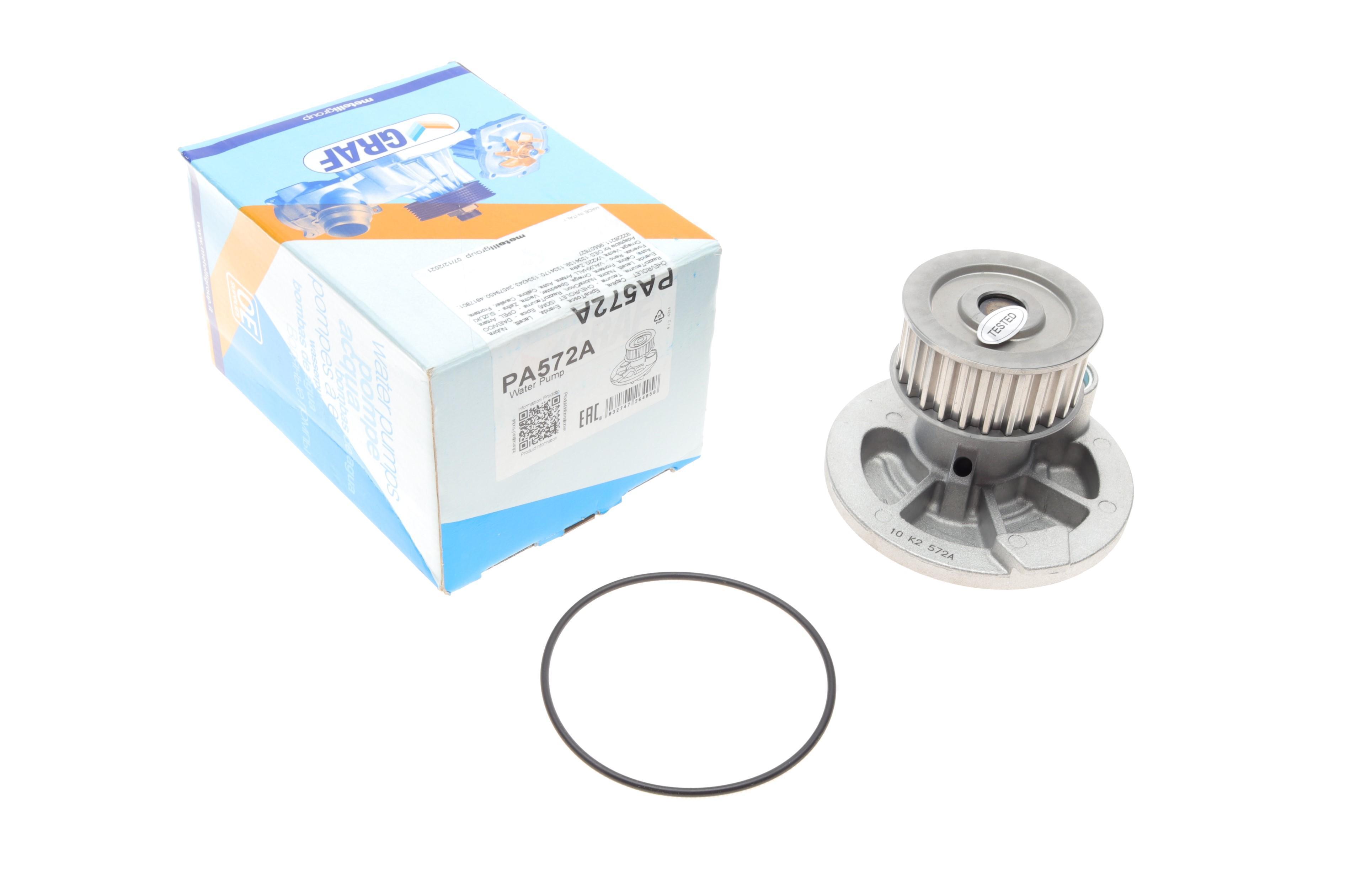 Помпа води Opel Astra F/G/H/Omega B/Vectra A/B/Zafira A/B 1.8i/2.0i/2.2i/2.4 94- (25z) (R/B) (8 лоп)