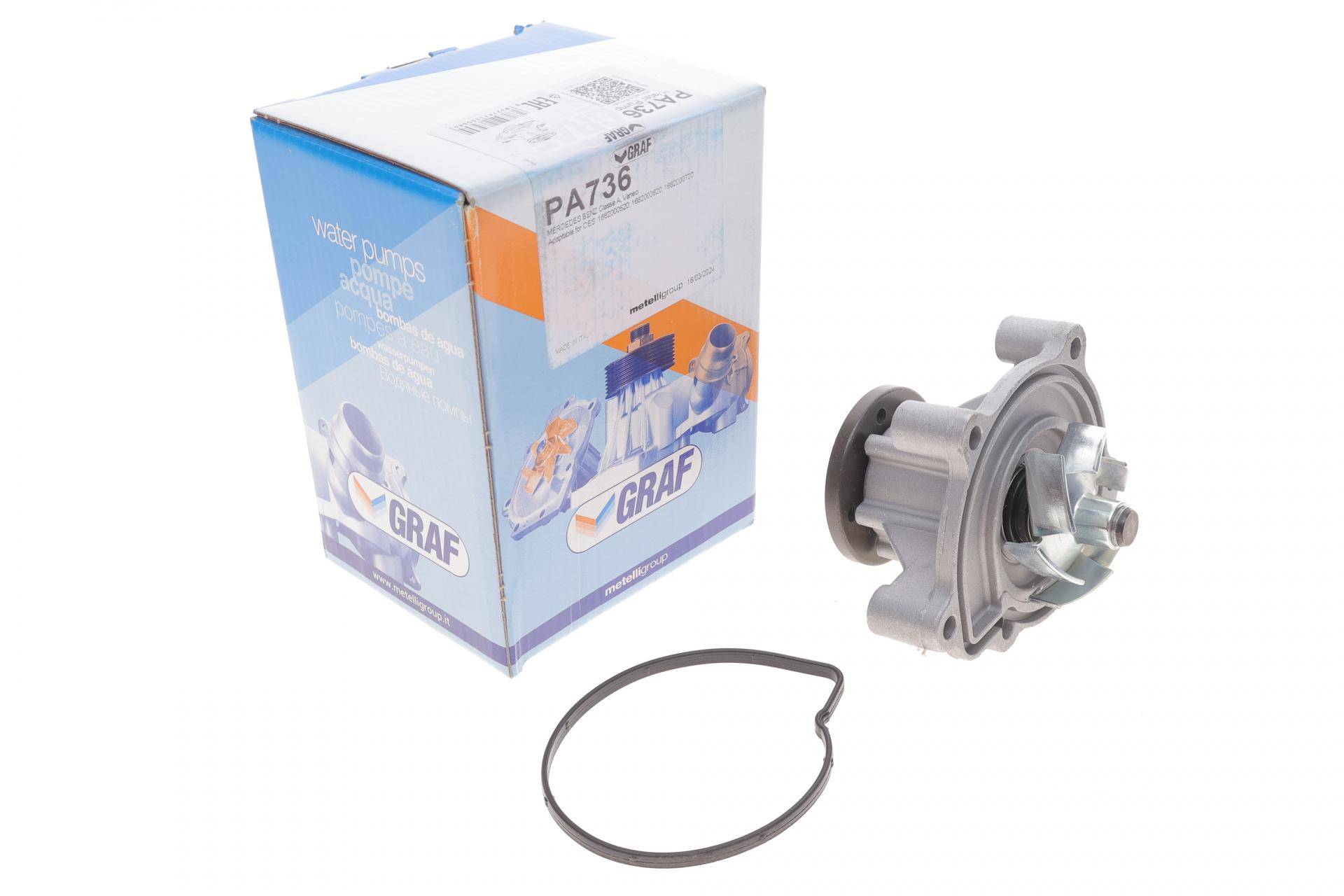 Помпа води MB Vaneo (W414) 1.6/1.7CDI/1.9 02-05/A-class (W168) 1.4/1.6/1.7CDI/1.9 97-04 (R/B)(6 лоп)