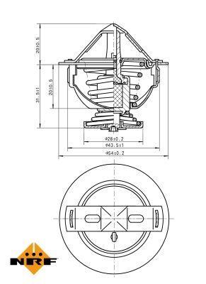 Термостат Hyundai Accent/Elantra/Kia Ceed 1.5-2.0 CRDI 00- (85°C)